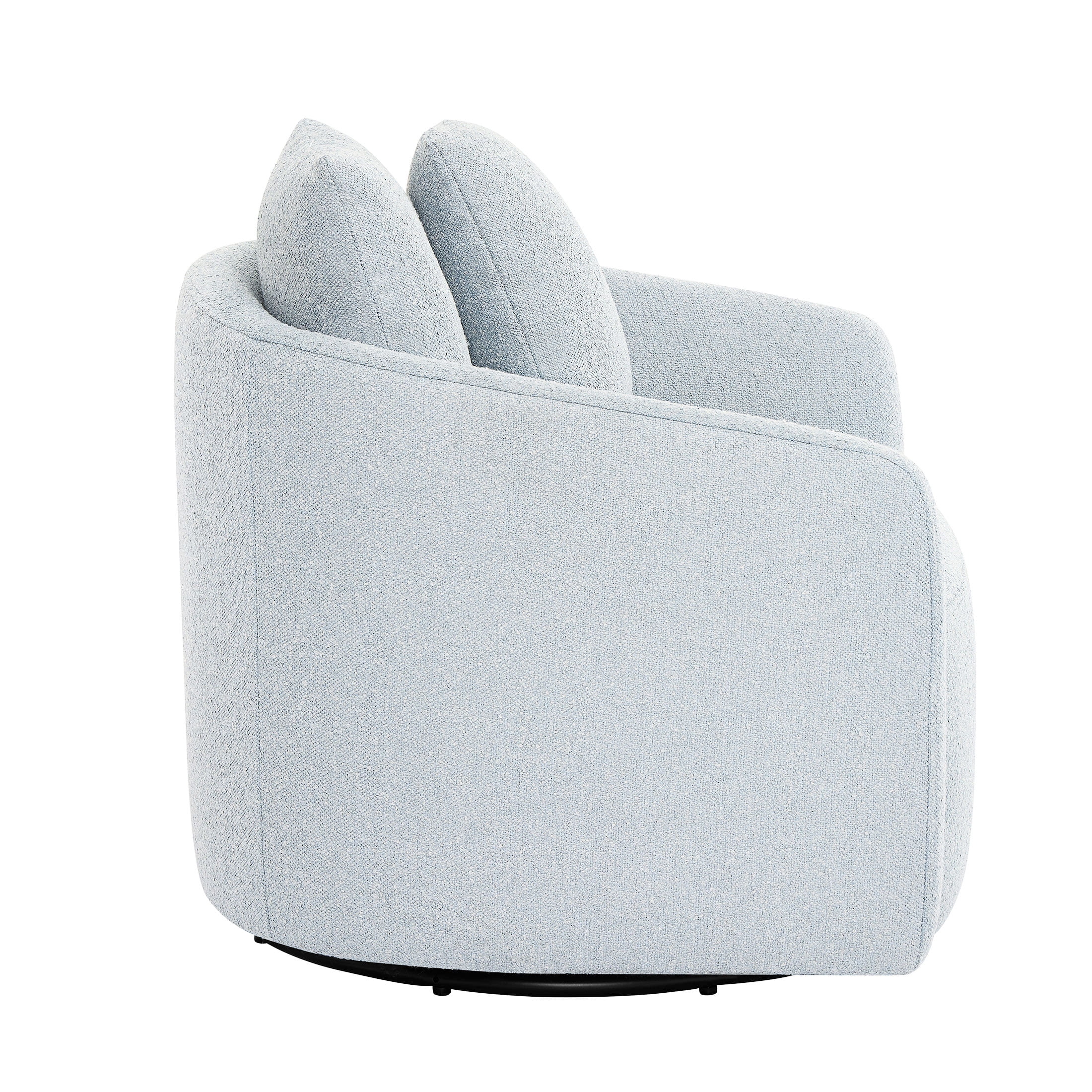 Beautiful Drew Kids Accent Chair by Drew Barrymore, Cornflower Bouclé Fabric - Image 4