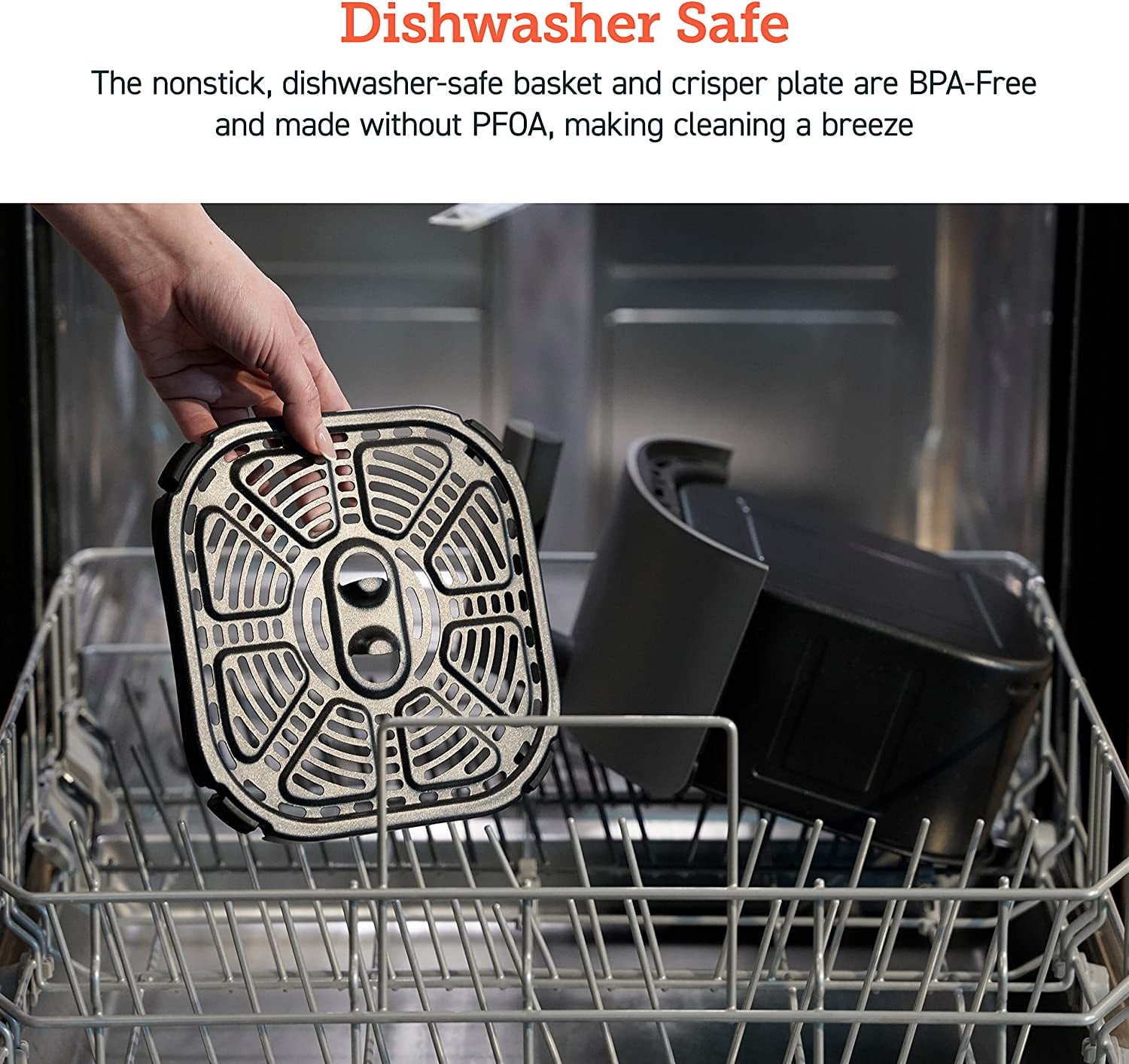 COSORI Smart Air Fryer, Lite 4-Quart Compact 7-in-1 Oven, Preheat and Keep Warm, Voice Control, Dishwasher-Safe, Light Gray - Image 5