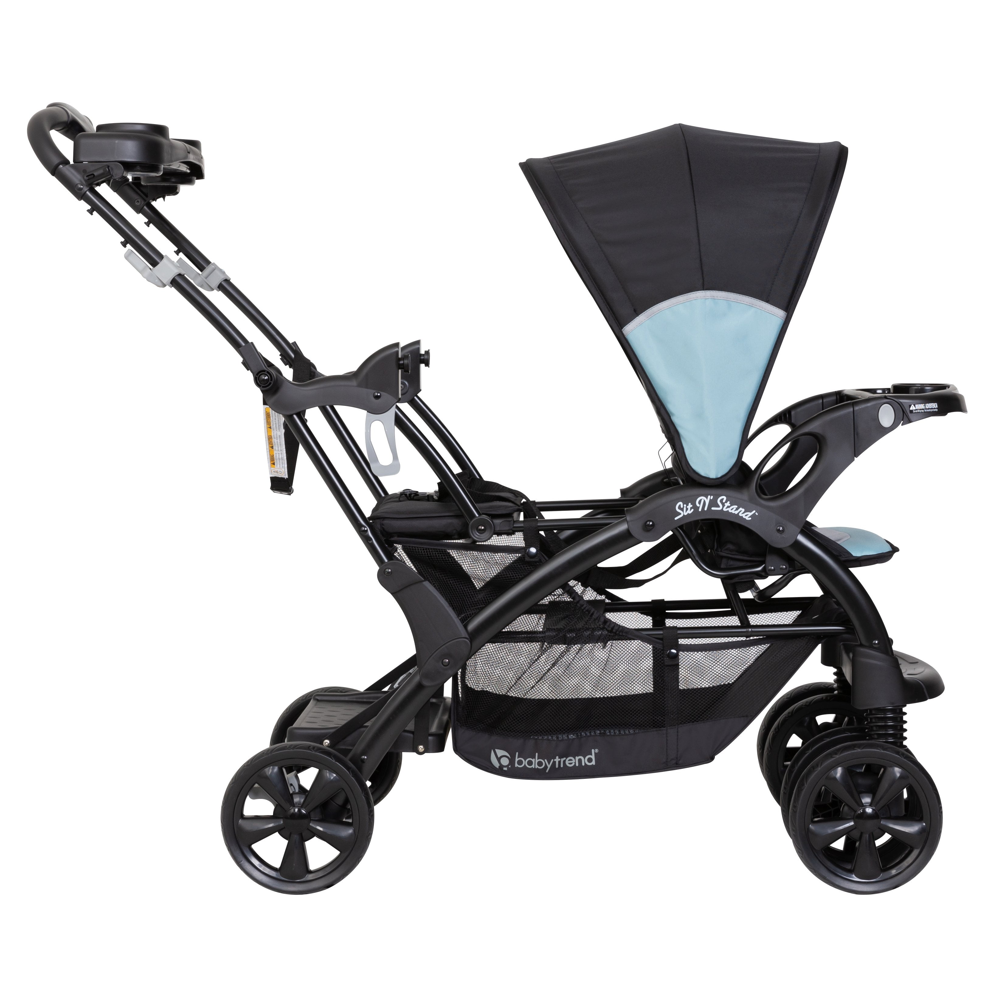 Baby Trend Sit N' Stand Double Stroller, Desert Blue - Image 3