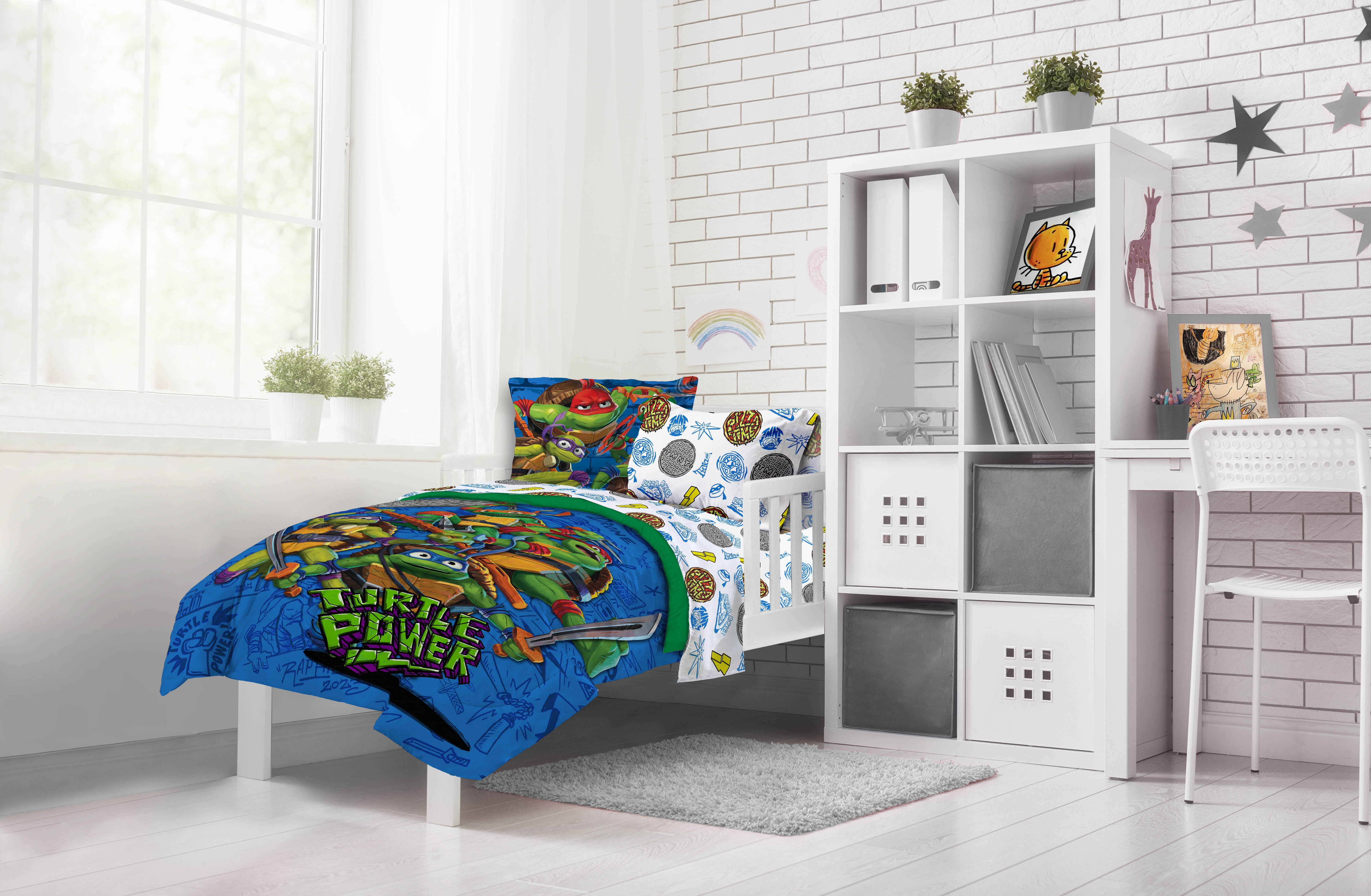 Paramount Nickelodeon TMNT Mutant Mayhem 5 Piece Twin Bed Set with Sham, 100% Microfiber - Image 8