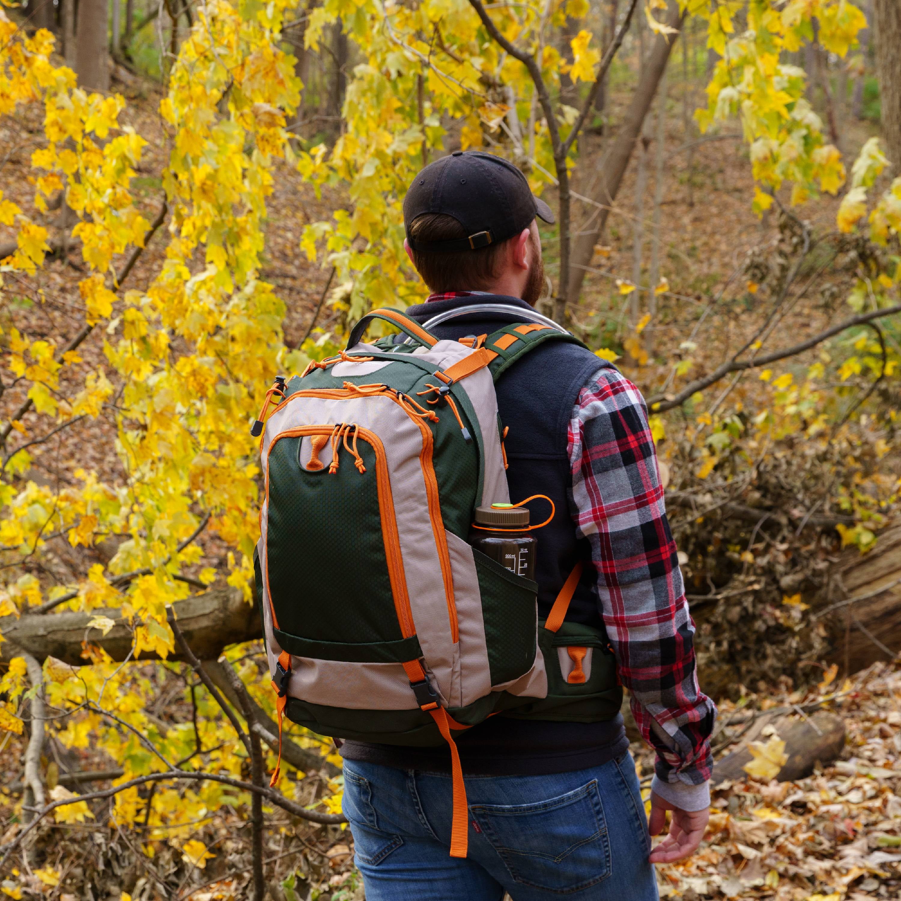Ozark Trail 36 Liter Backpacking and Hiking Backpack, Adult, Unisex, Green Ripstop - Image 9