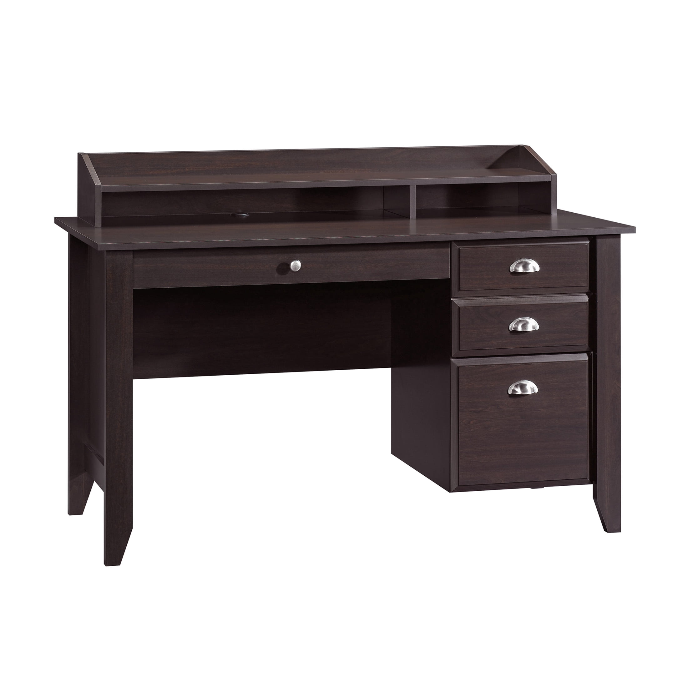 Sauder Shoal Creek Computer Desk, Jamocha Wood Finish - Image 5