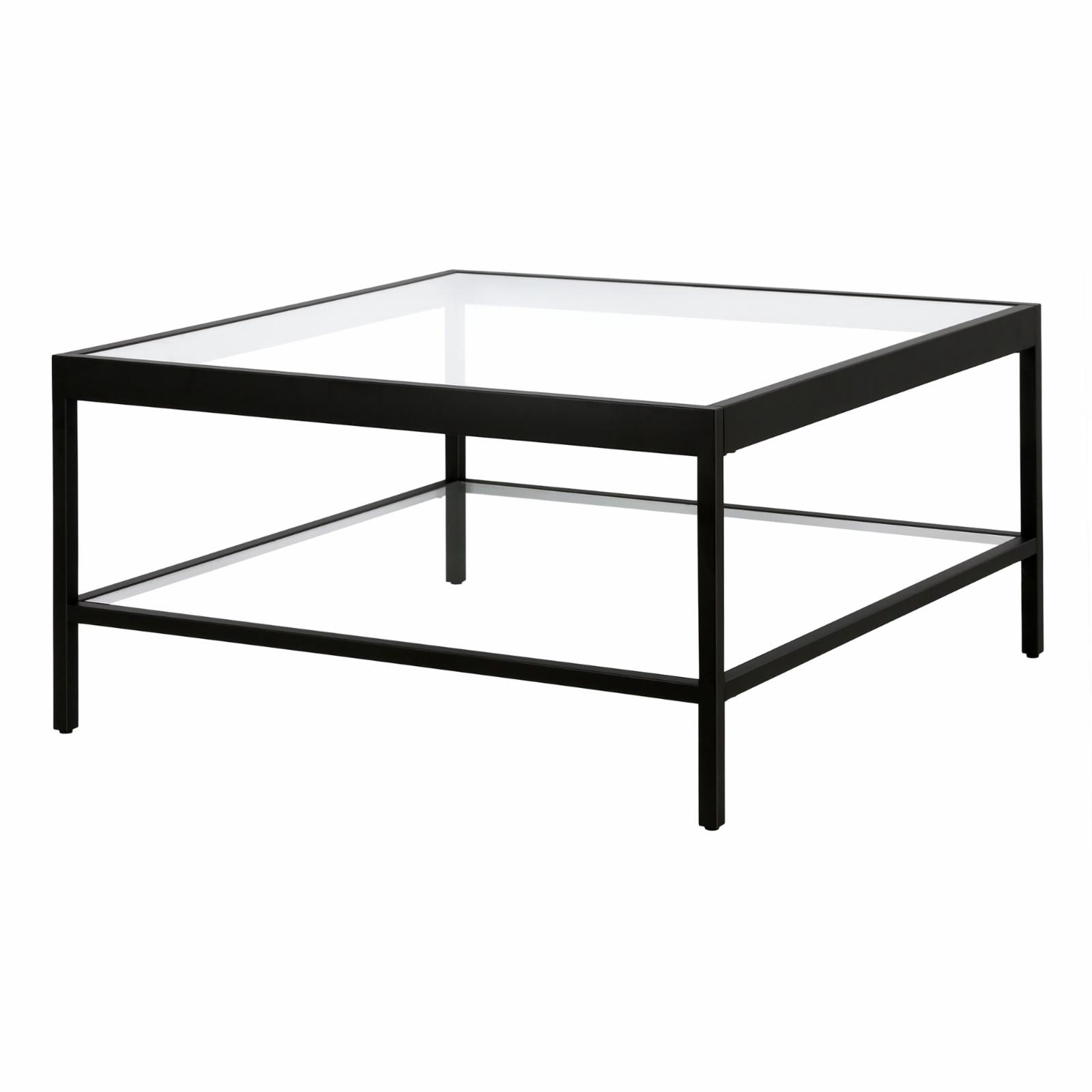 Evelyn&Zoe Alexis 32" Wide Square Coffee Table, Blackened Bronze - Image 6