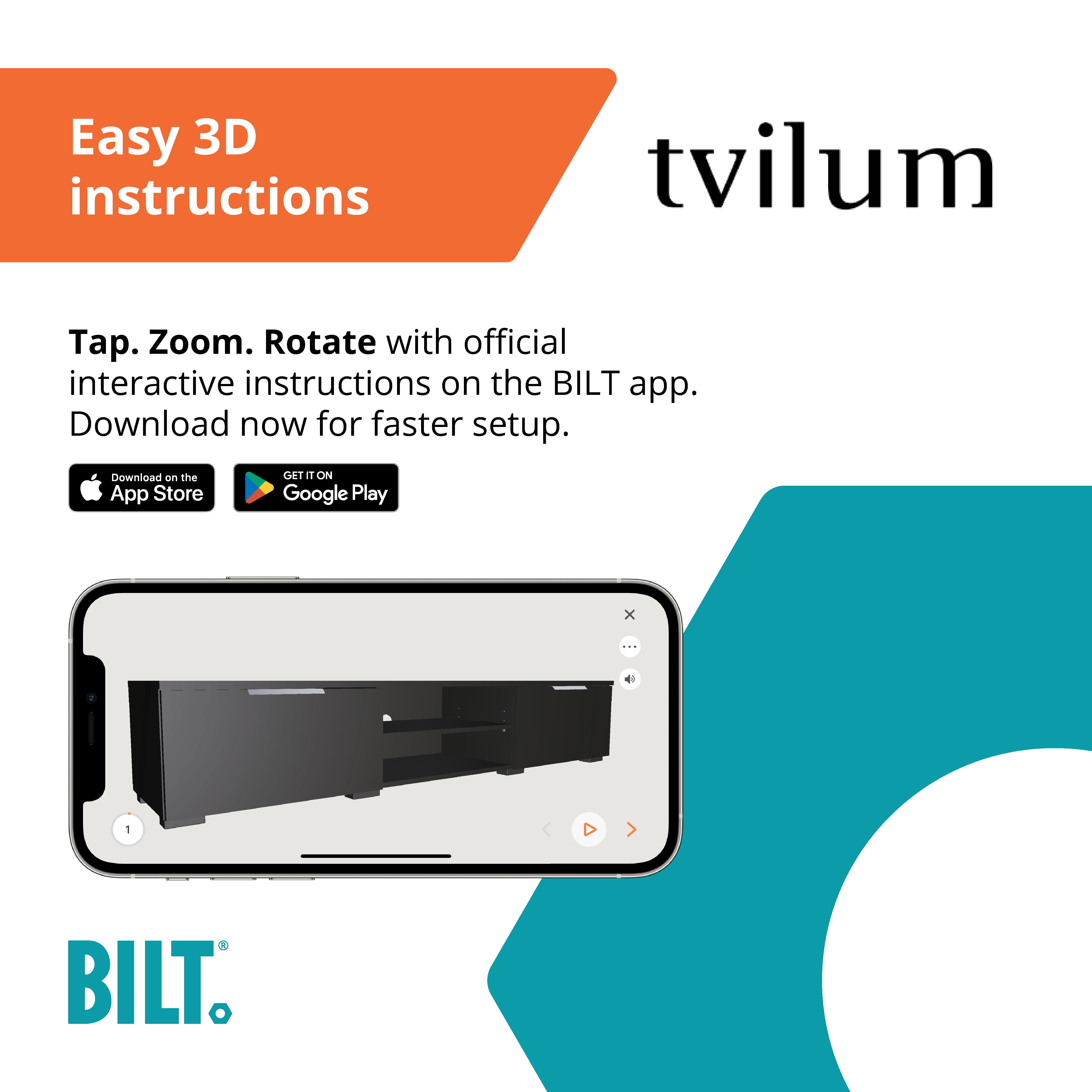 Tvilum Match 2 Drawer 2 Shelf TV Stand in Black Matte - Image 12