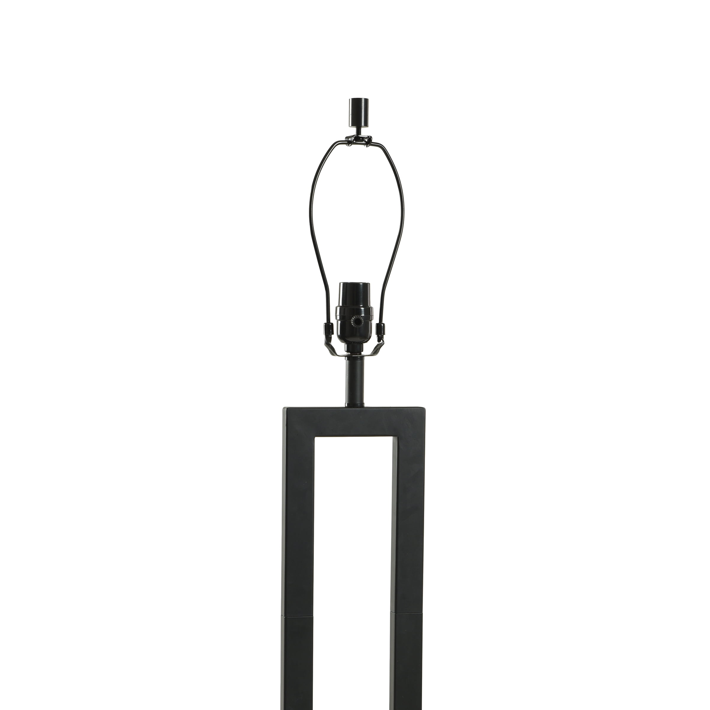 Better Homes & Gardens 61"H Metal Windowpane Floor Lamp, Black Finish with Faux Wood Base - Image 9