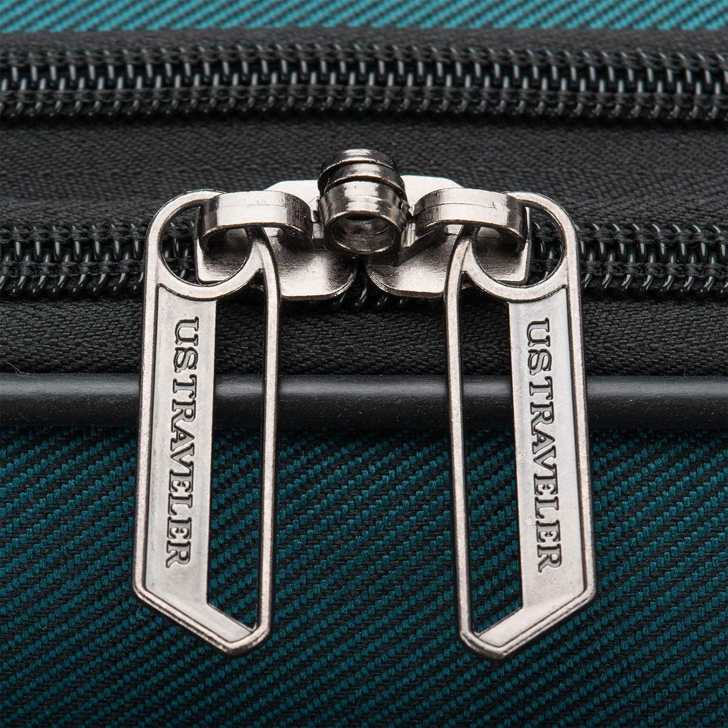 U.S. Traveler Aviron Bay Expandable Softside Luggage with Spinner Wheels, Teal, 22" Carry-on - Image 4