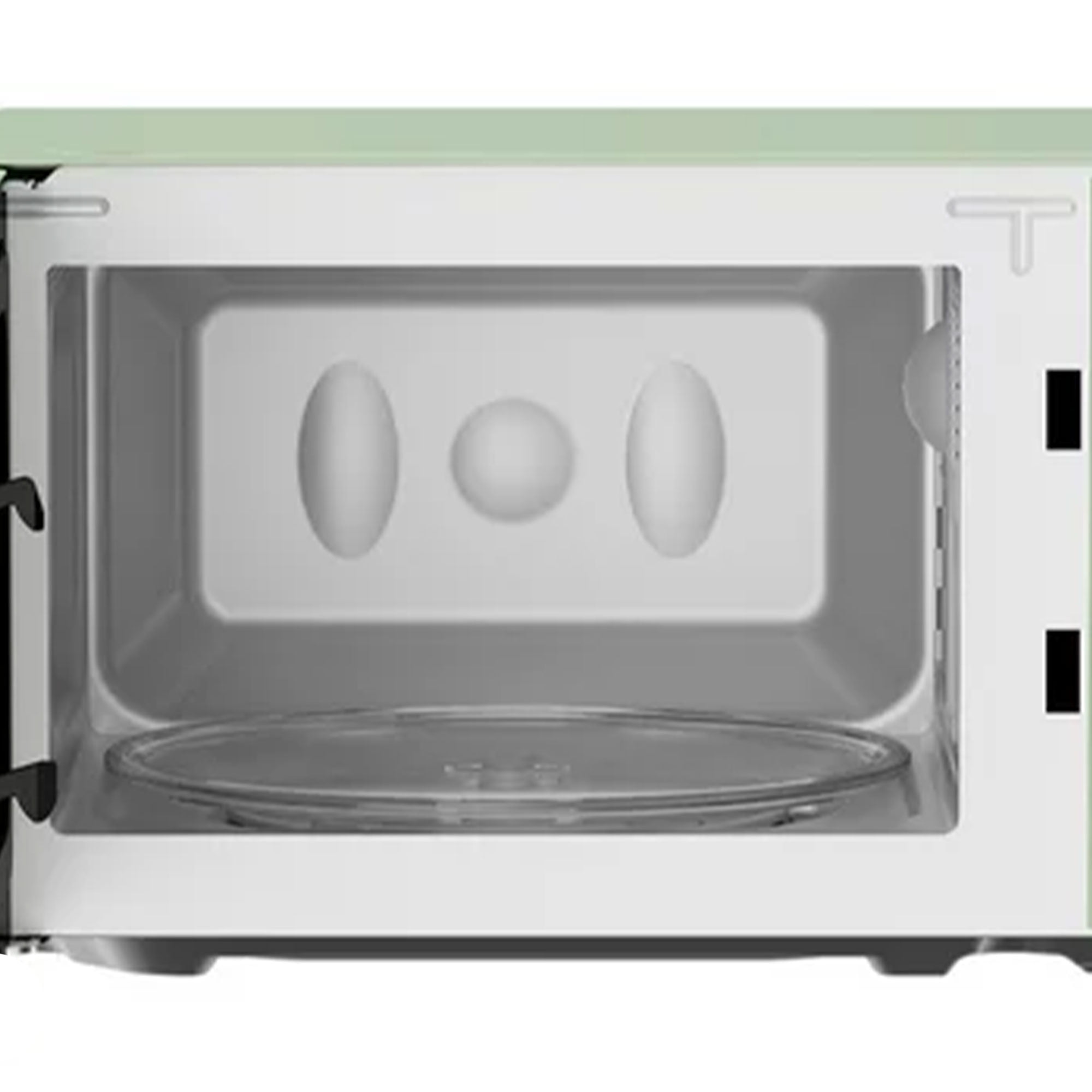 Magic Chef 0.7 Cubic Feet 700W Classic Retro Countertop Microwave, Green - Image 3