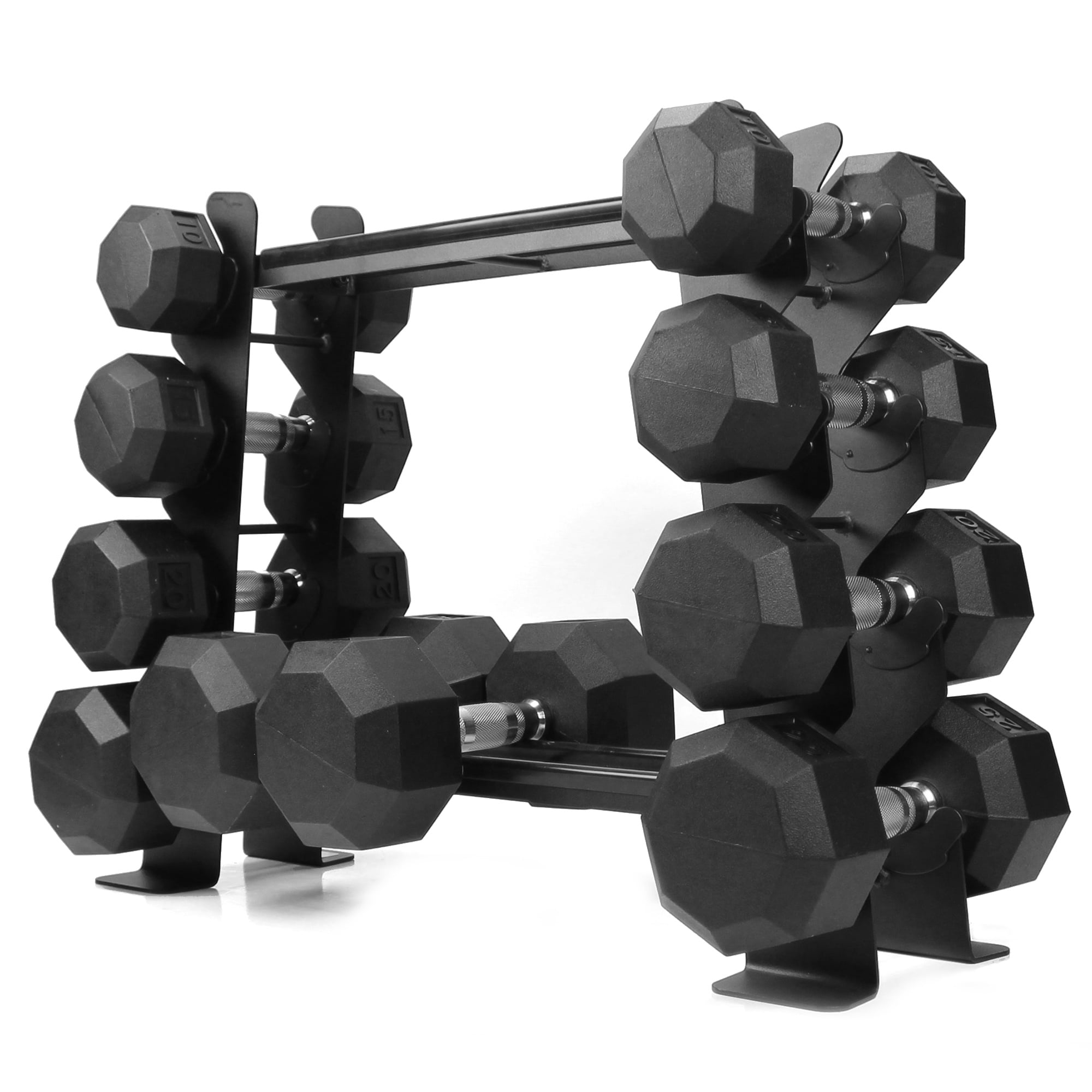 XPRT Fitness Heavy-duty Dumbbell Rack – Dumbbell Storage Rack, Holds up to 400 Lbs. – 2 Tiers Rack, Ideal for 5-30 Lbs. Dumbbells – Compact Design, Ideal Home Gym Equipment - Image 5
