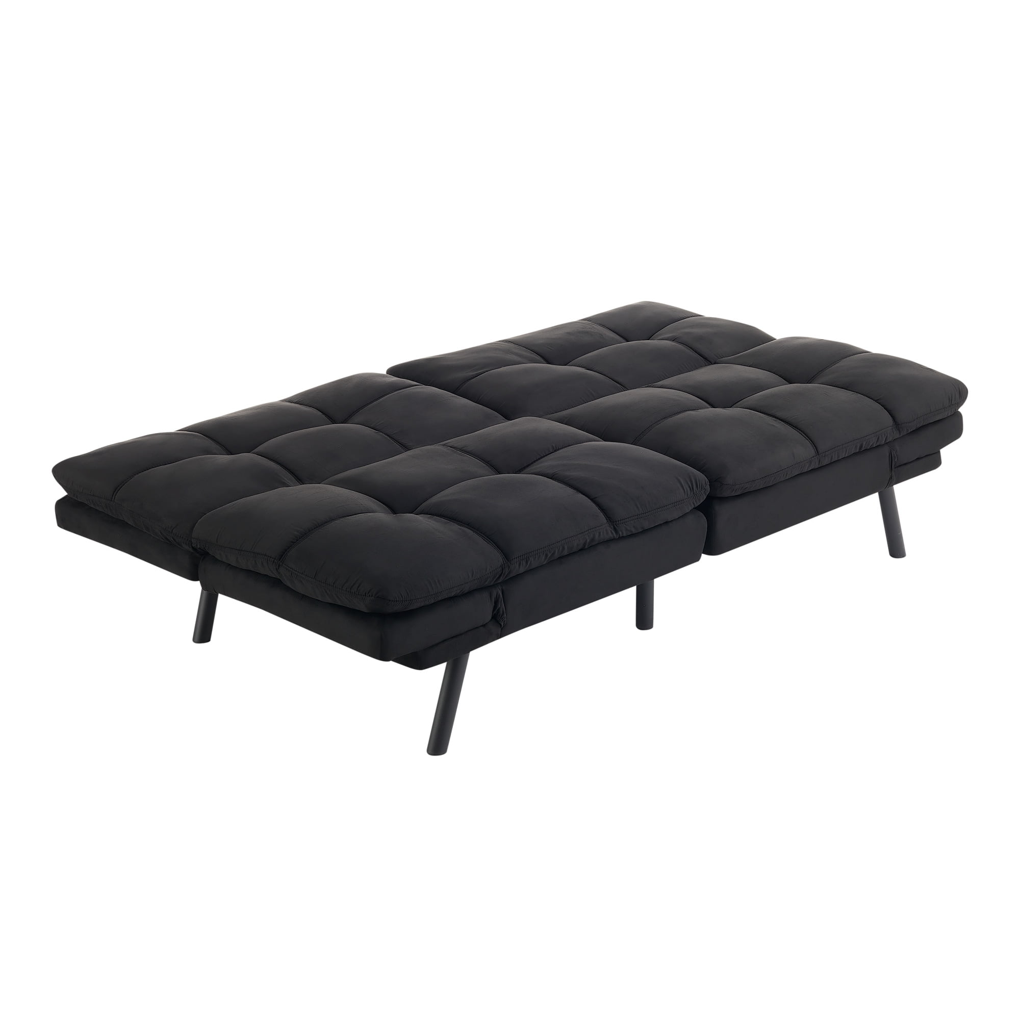 Mainstays Memory Foam Futon with 72",Black - Image 8