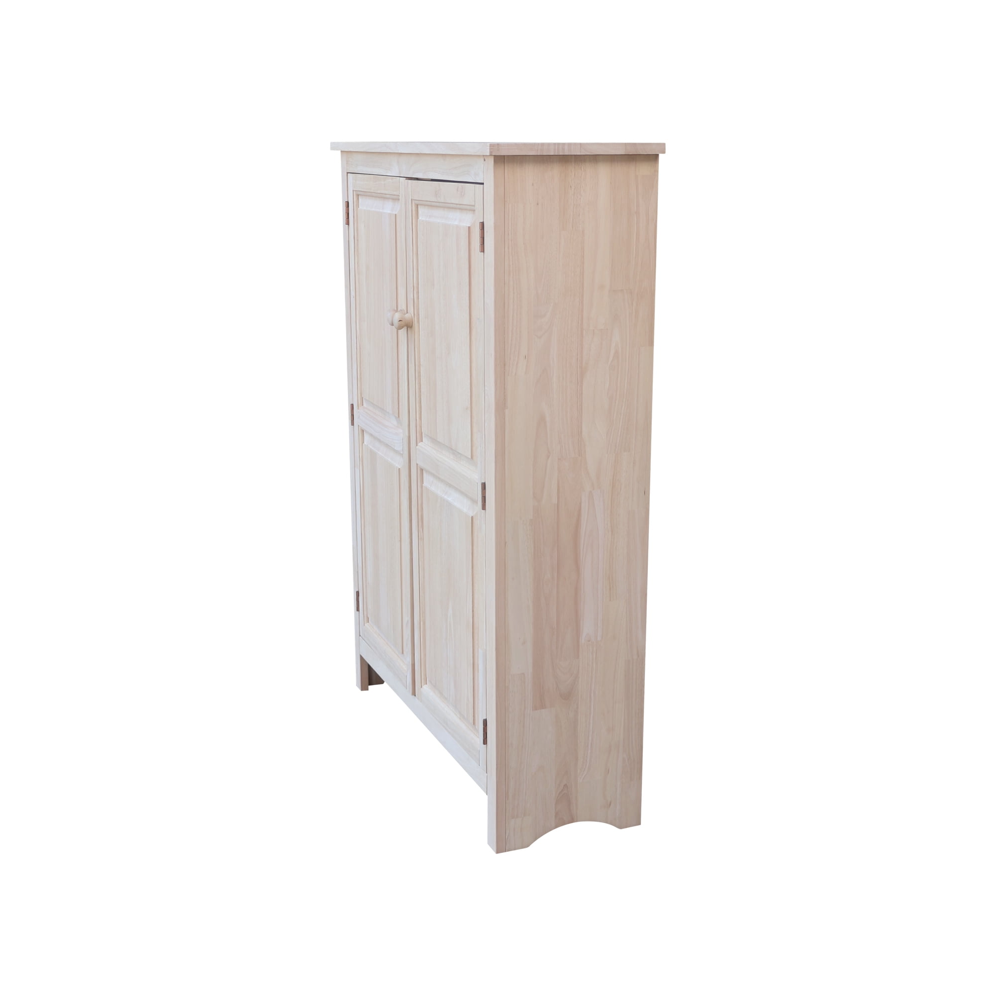 International Concepts Solid Wood 51" Double Kitchen Jelly Cupboard Pantry, Unfinished - Image 13