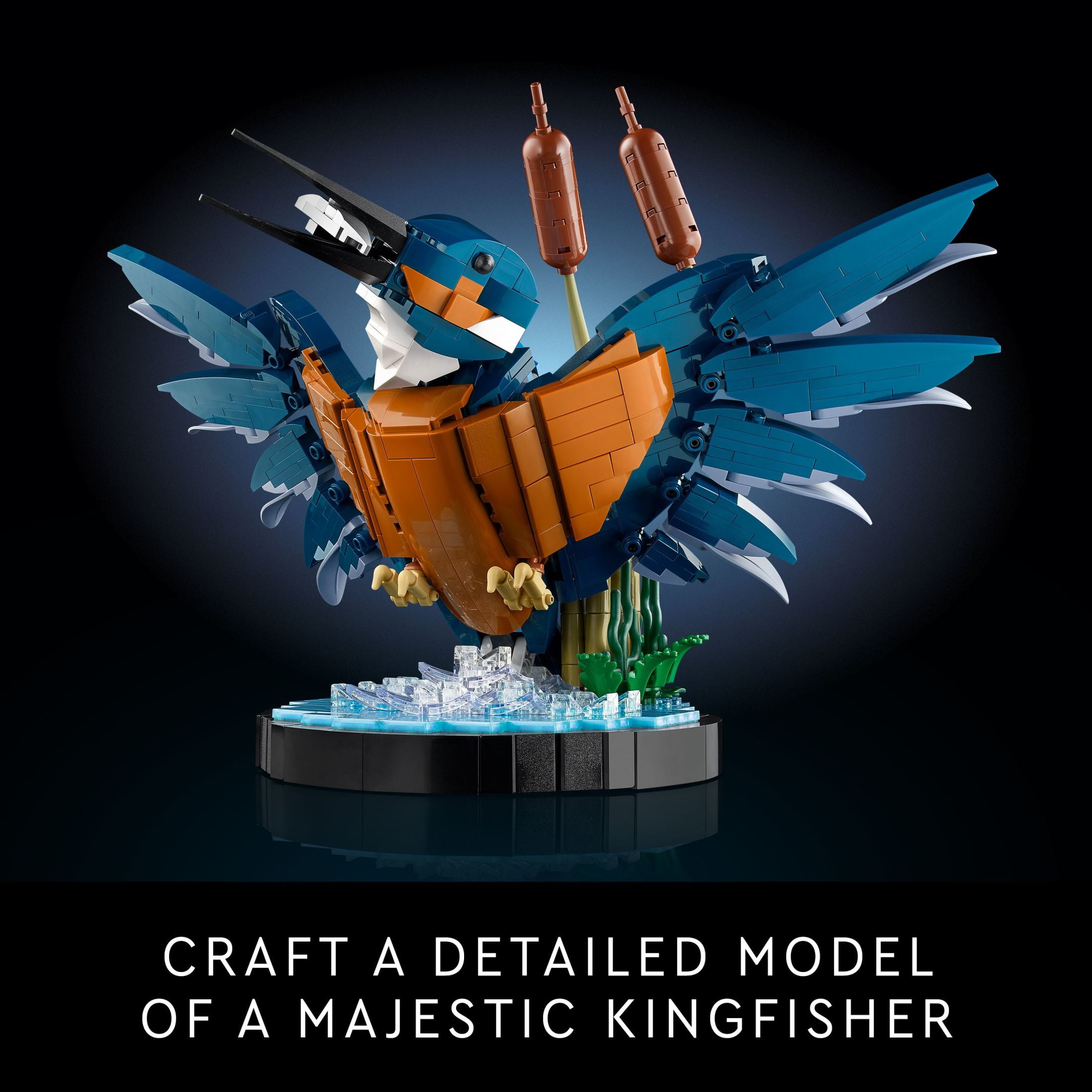 LEGO Icons Kingfisher Bird Model Building Kit - Detailed Building Block Set for Adults, 18+ - Relaxing DIY Craft for Bird Lovers - Gift for Graduation - 10331 - Image 6