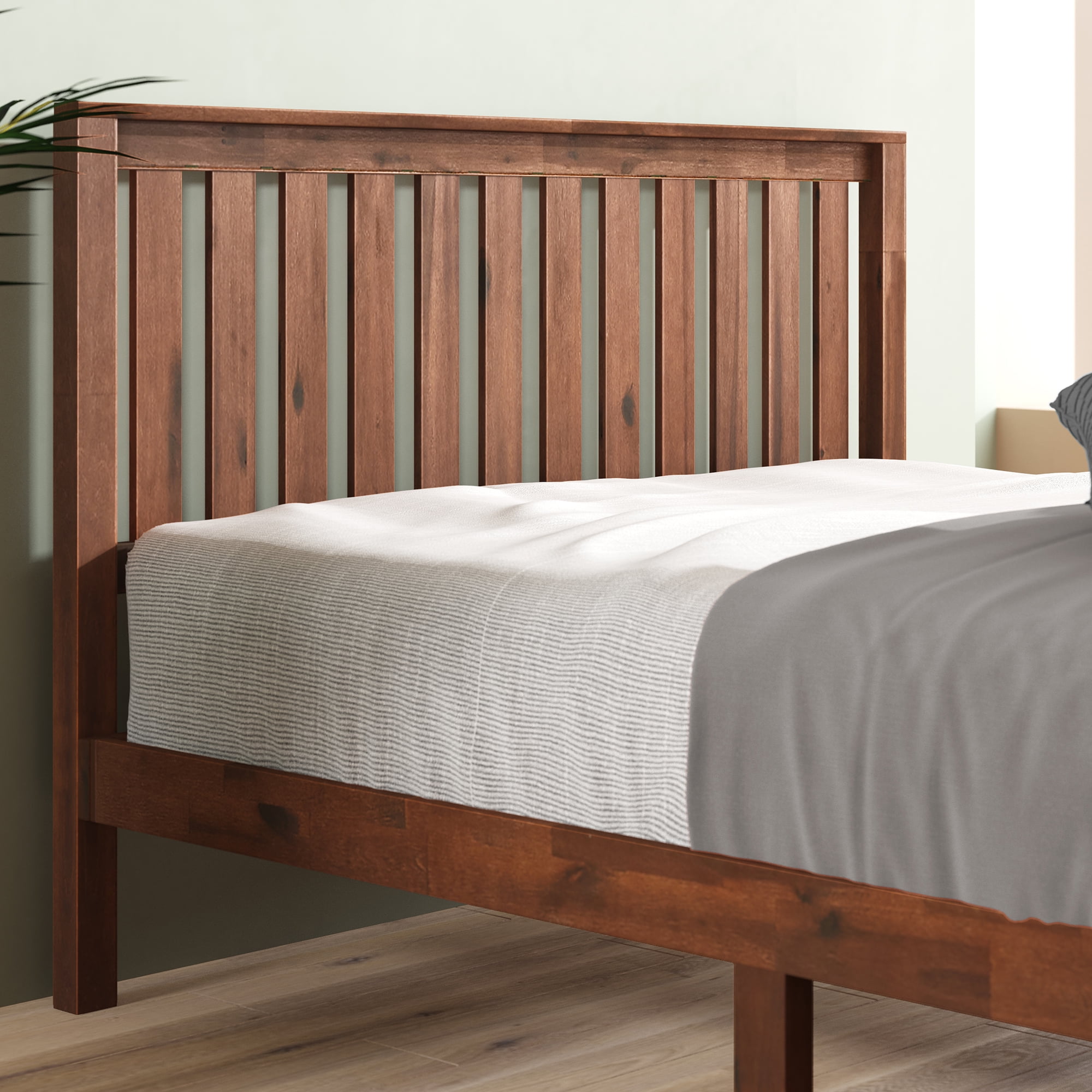 Zinus Vivek 37" Wood Platform Bed Frame with Headboard, Queen - Image 3