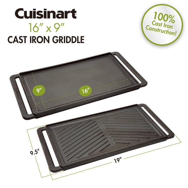 Cuisinart Reversible Cast Iron Grill/Griddle Plate - Image 12