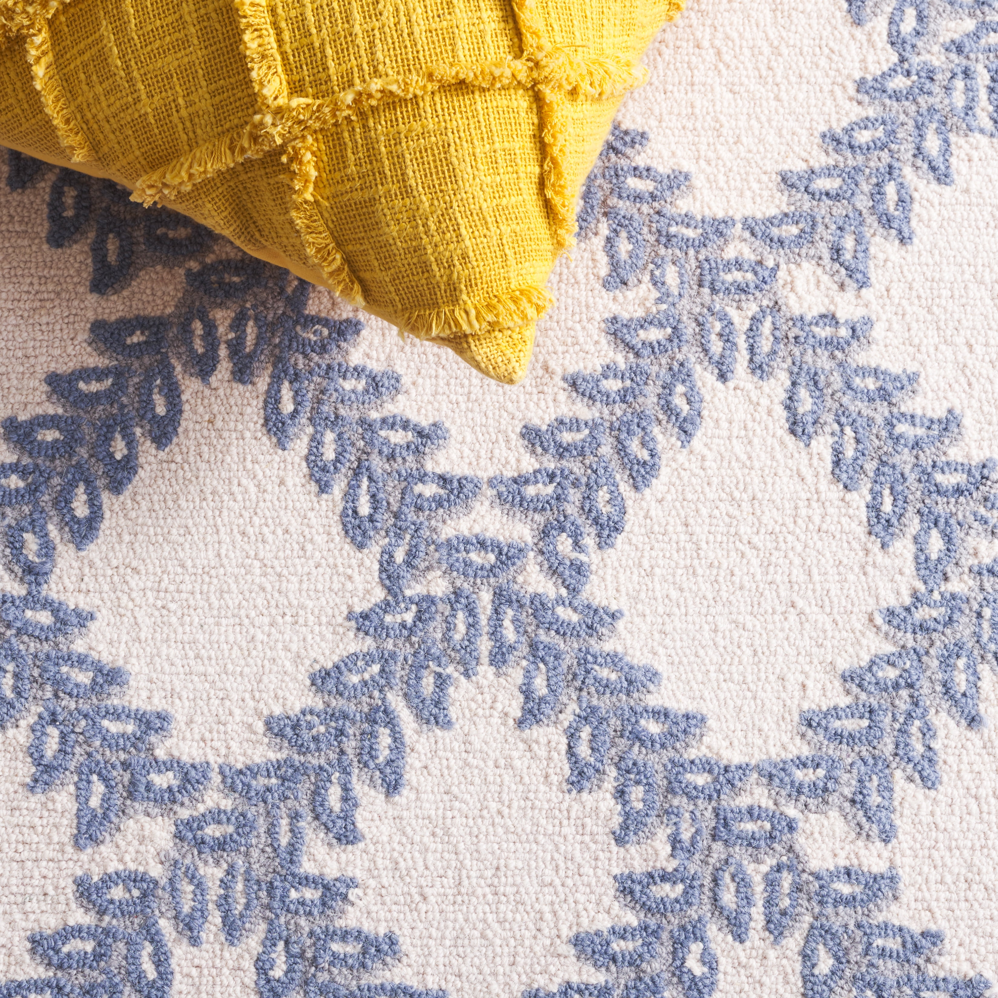 Safavieh Chelsea Alecia Geometric Runner Rug, Ivory/Light Blue, 2'6" x 12' - Image 6