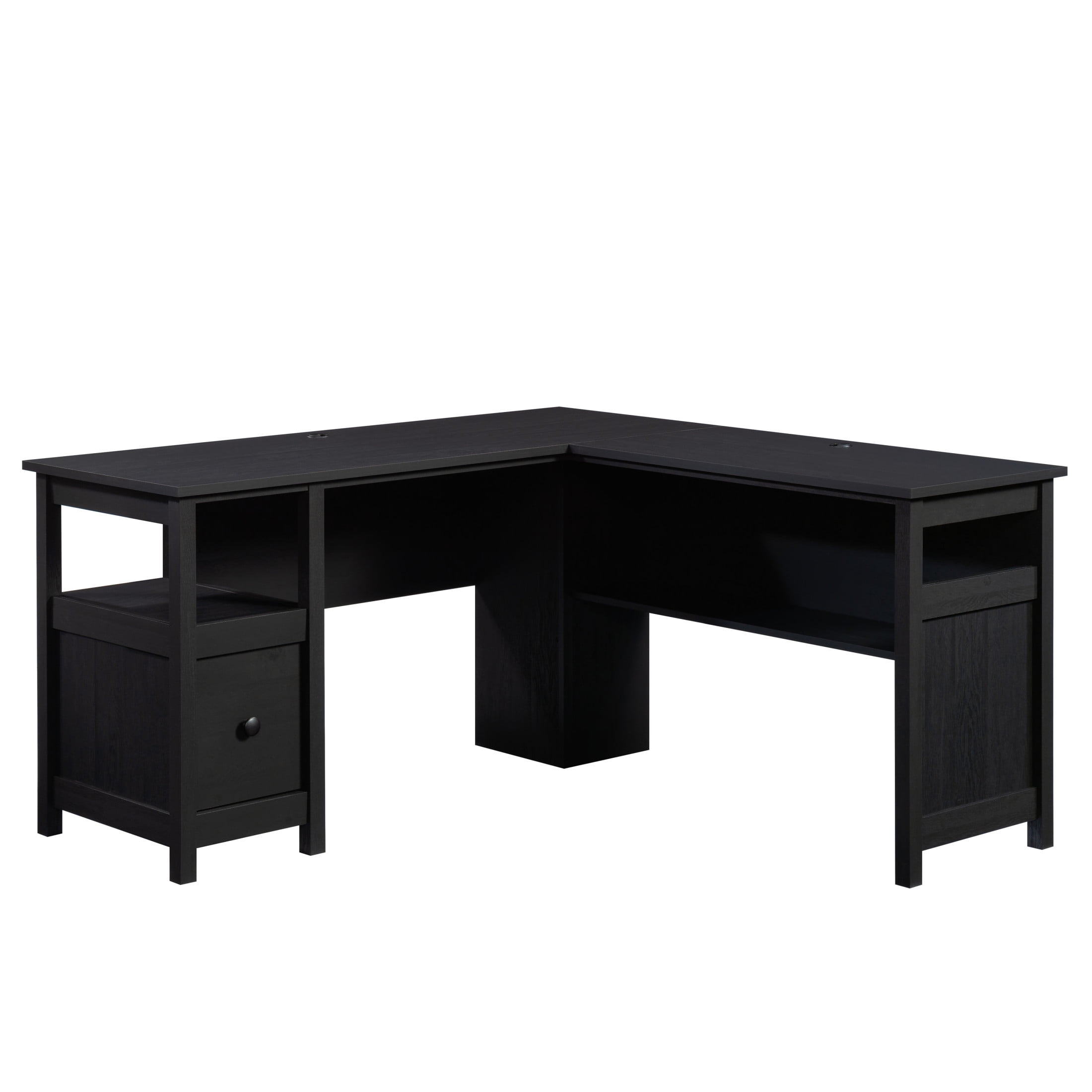 Sauder Dawson Trail L-Shaped Computer Desk, Raven Oak Finish - Image 6