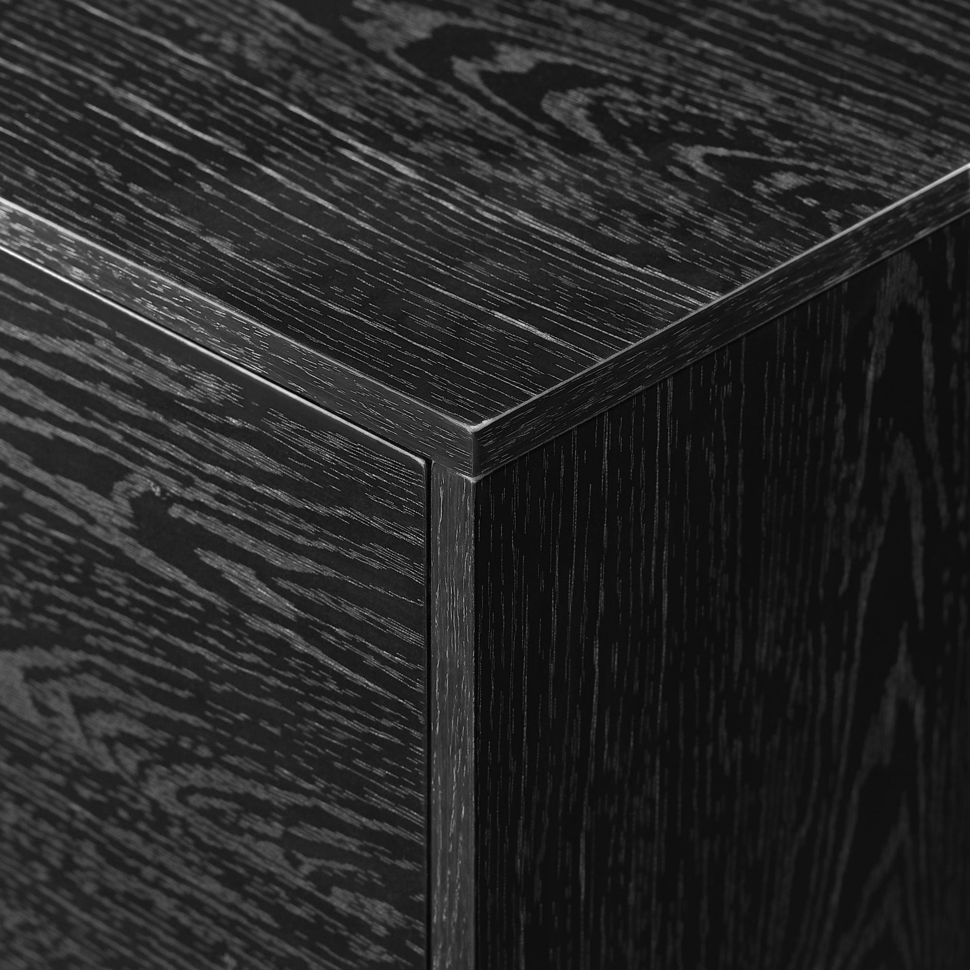 Walker Edison Mid-Century Modern Angle-Door TV Stand for TVs up to 80", Black - Image 8