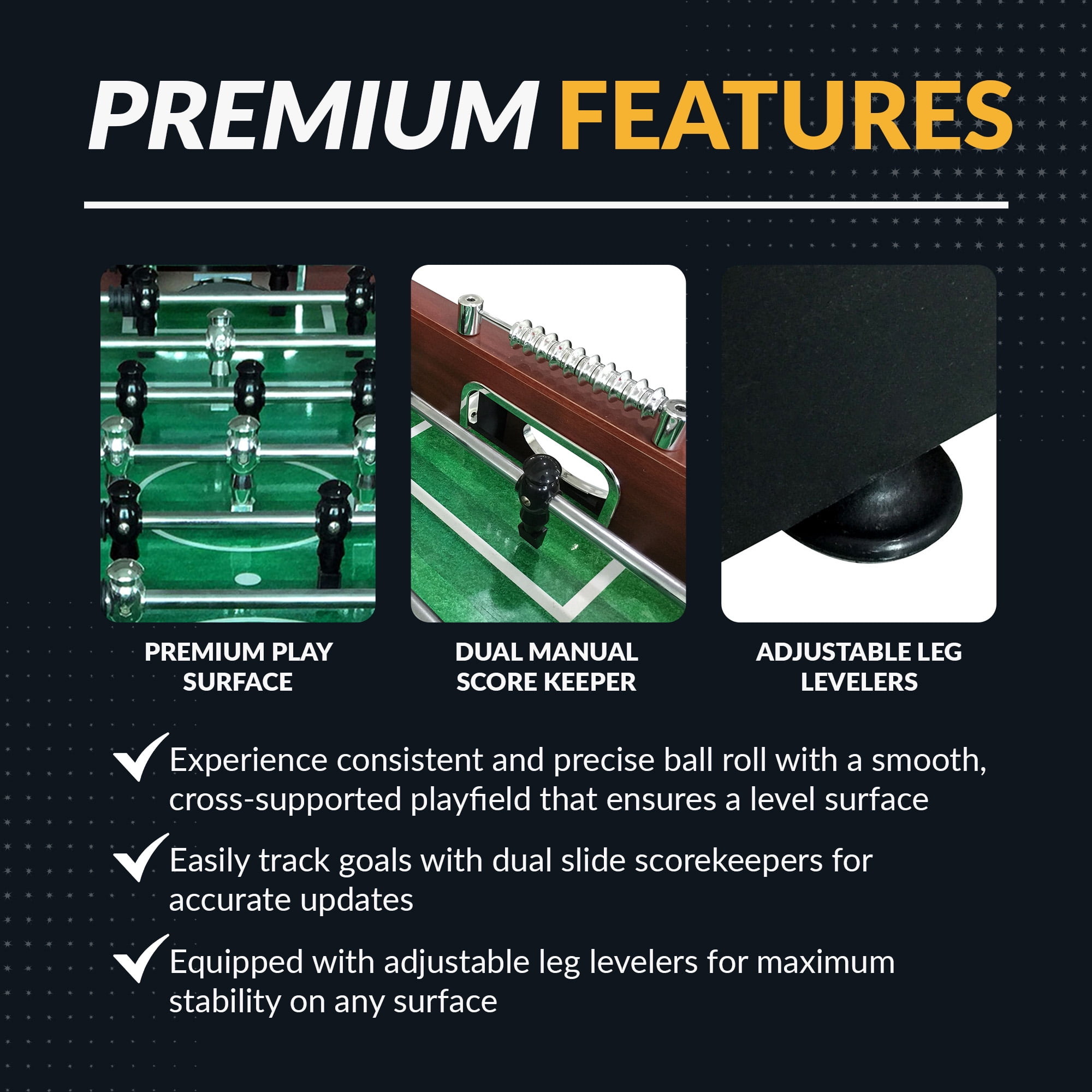 Hathaway Metropolitan 54-in Foosball Table - Image 3