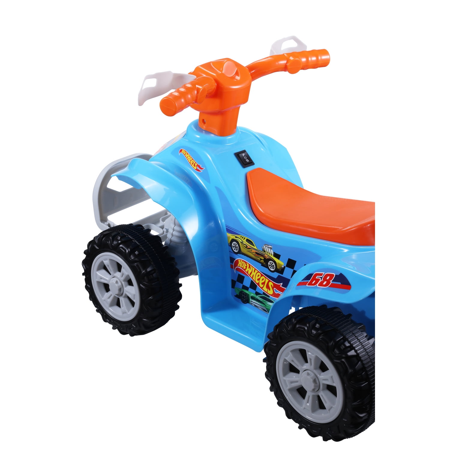 Licensed Hot Wheels 6V Battery Powered Ride on ATV for Kids Ages 2-5 Years Old, Blue - Image 8