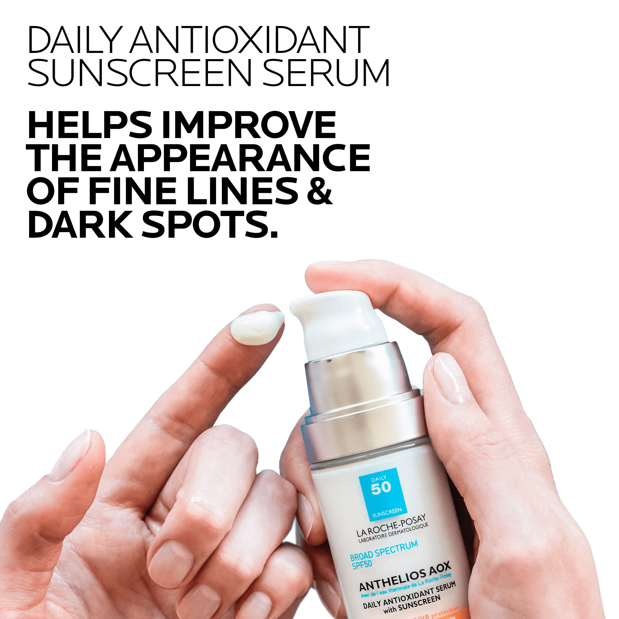 La Roche-Posay Anthelios AOX Daily Antioxidant Serum with SPF 50 Sunscreen, 1.0 fl oz - Image 2