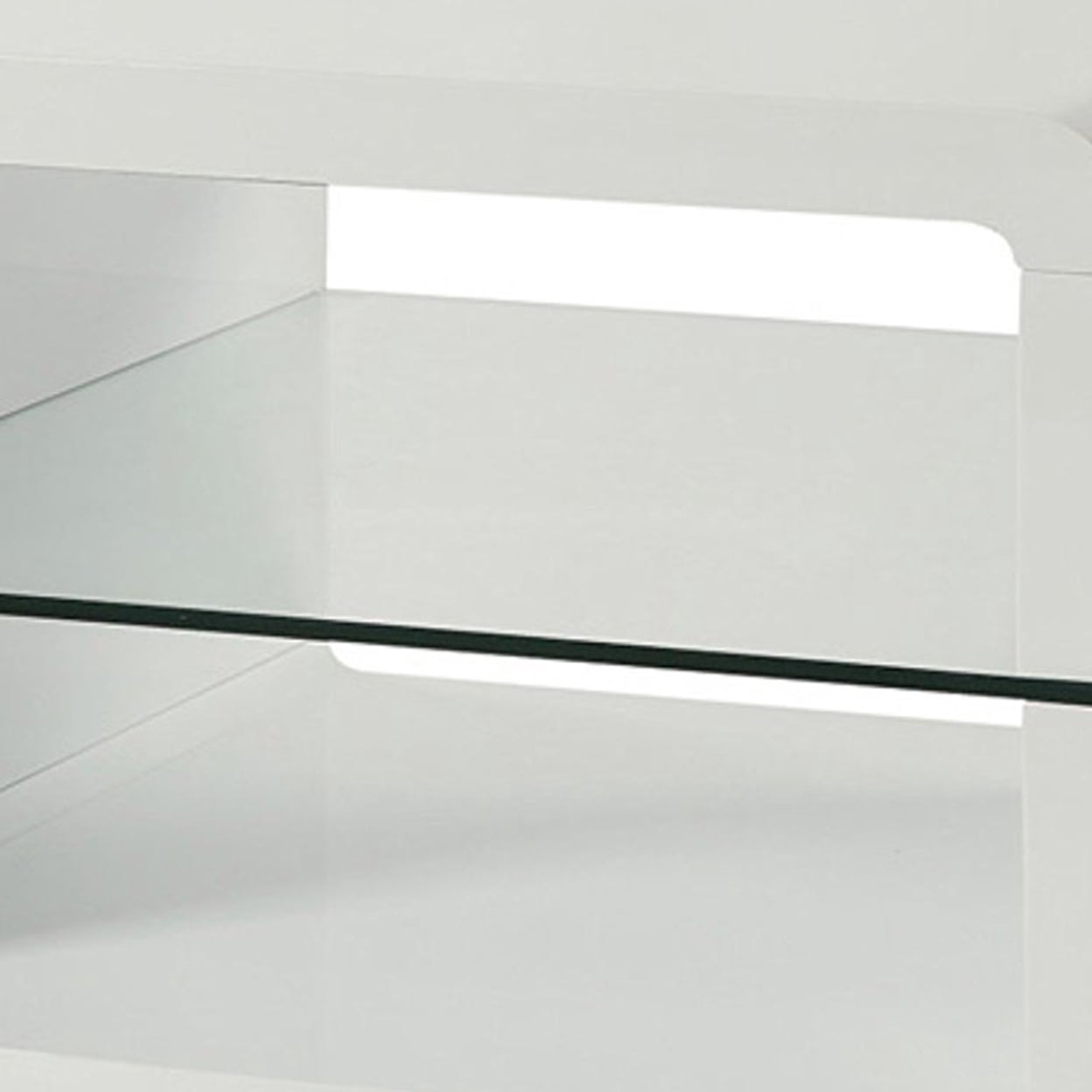 Coaster Home Furnishings 2-Shelf End Table Glossy White - Image 2