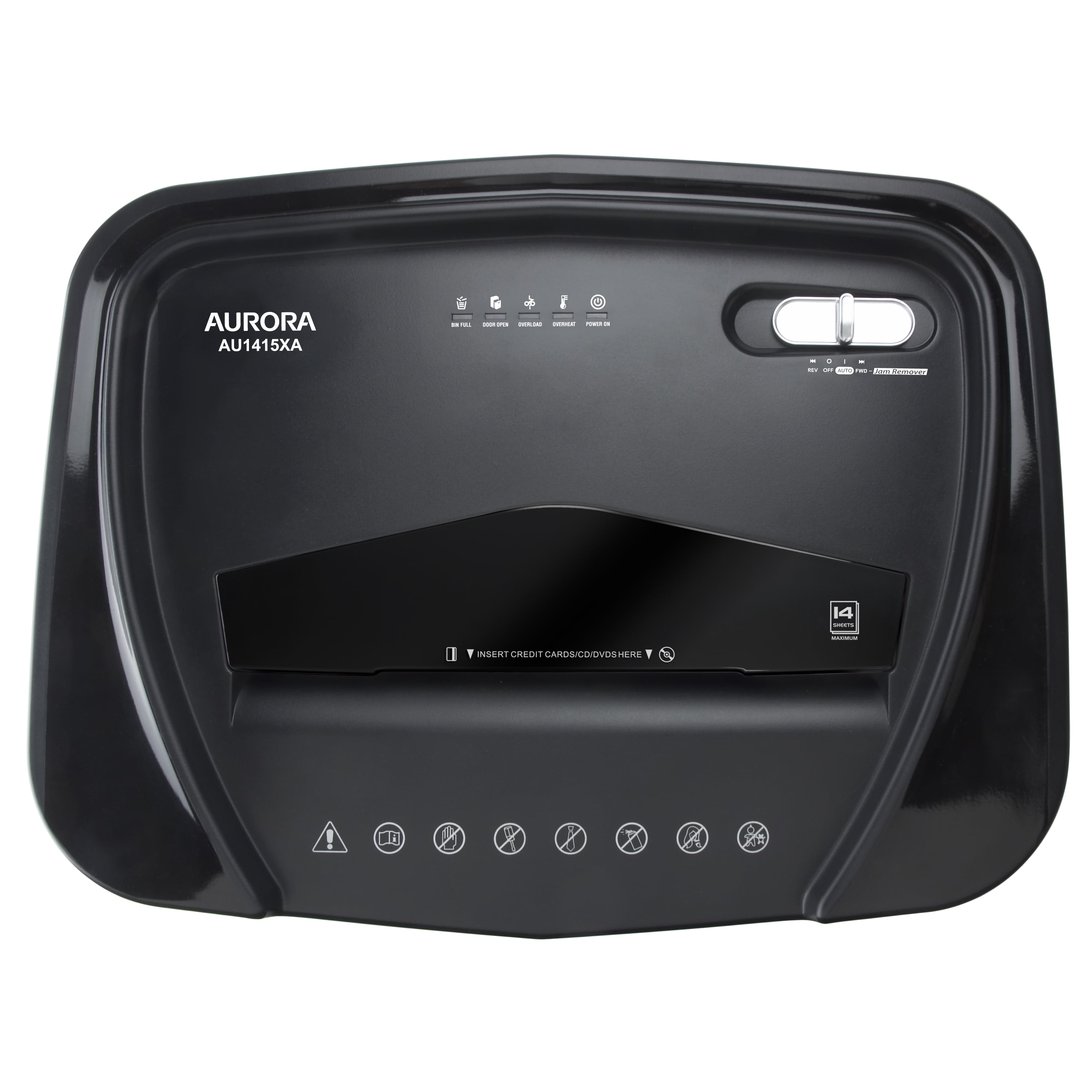 Aurora GB AU1415XA 14-Sheet Crosscut Paper/CD and Credit Card Shredder with 5-Gallon Pullout Basket and 10 Minutes Continuous Run Time - Image 3