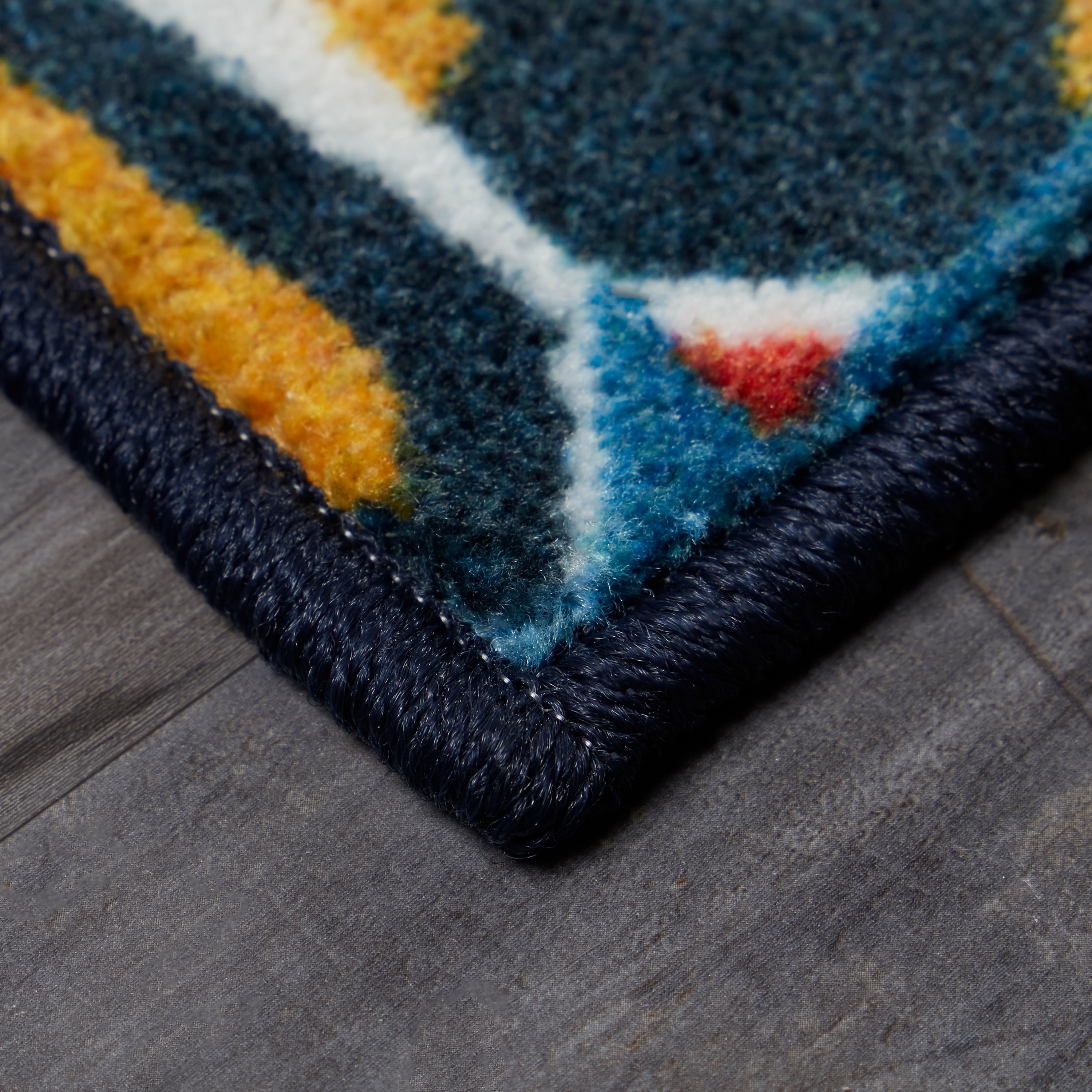 Mohawk Home Prismatic Team Spirit Multi Contemporary Theme Kids Precision Printed Area Rug, 10'x14', Gold & Blue - Image 3