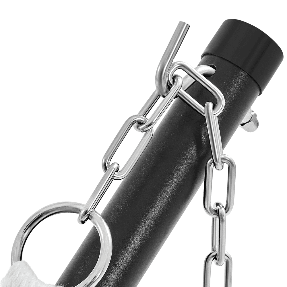 Renwick Padded Hammock & Steel Stand Set with Pillow for 2–3 People, Blue Stripe - Image 7