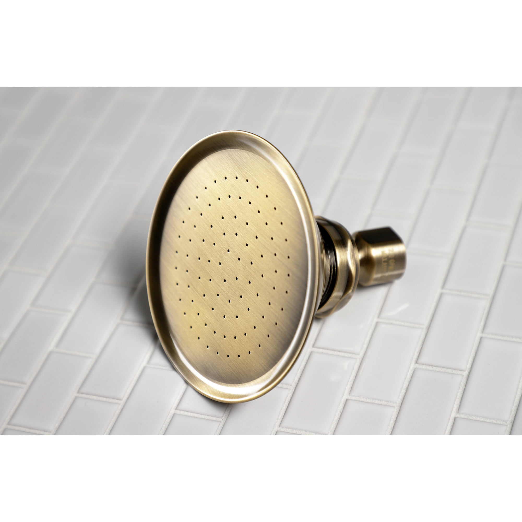 Kingston Brass P10AB Victorian 4-3/4-Inch Round Raindrop Brass Shower Head in Antique Brass - Image 5