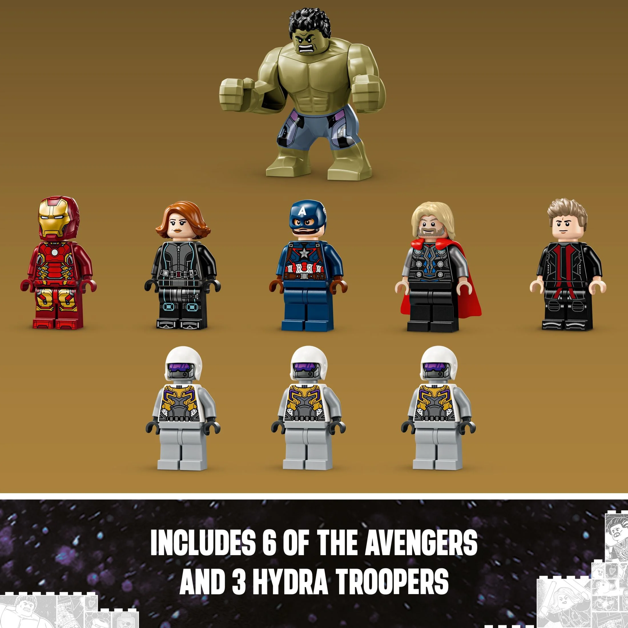 LEGO Marvel The Avengers Assemble: Age of Ultron, Buildable Super Hero Toy with Marvel Minifigures, 76291 - Image 5