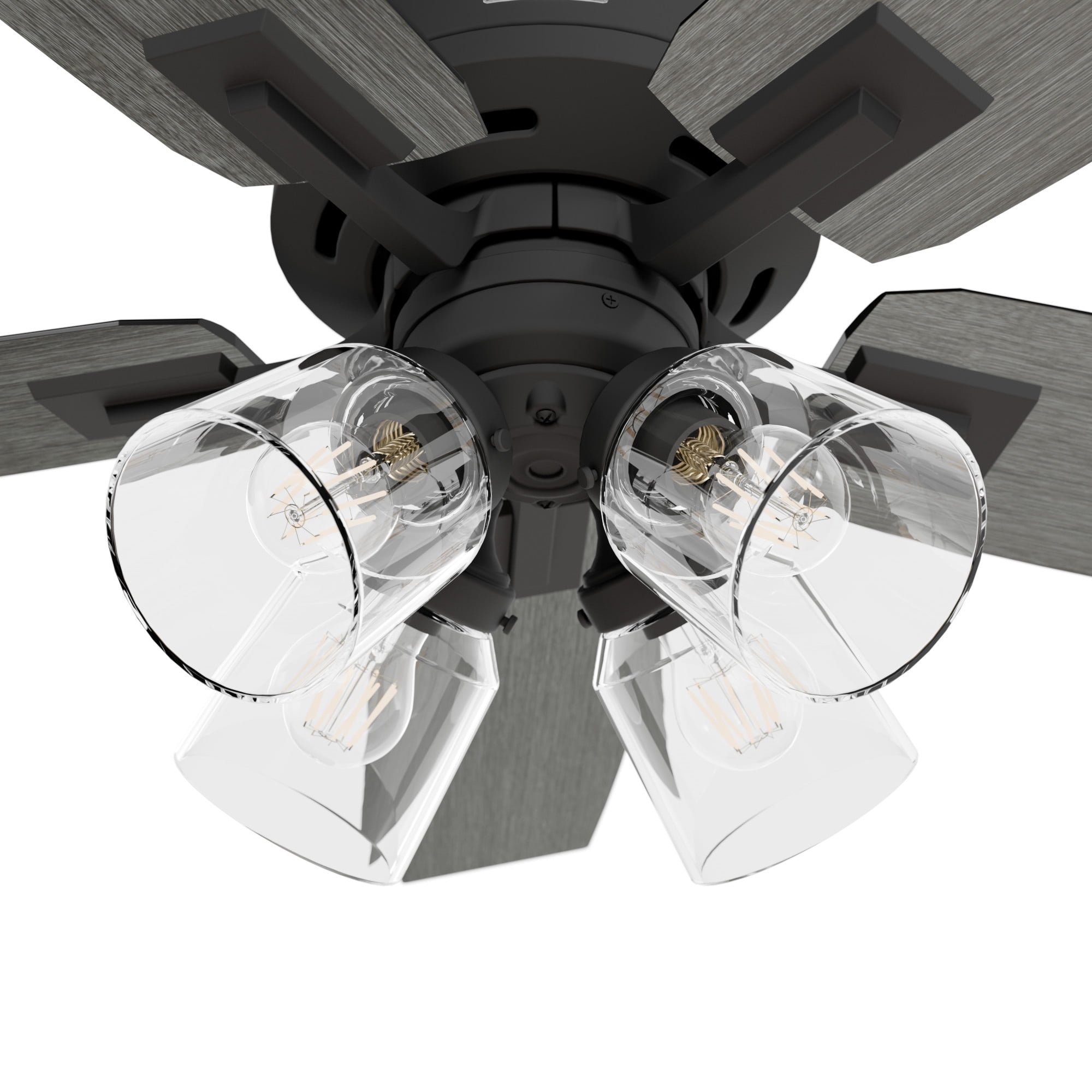 52425-Hunter Fans-Gatlinburg - 5 Blade Ceiling Fan with Light Kit-19.02 Inches Tall and 44 Inches Wide-Matte Black Finish - Image 11