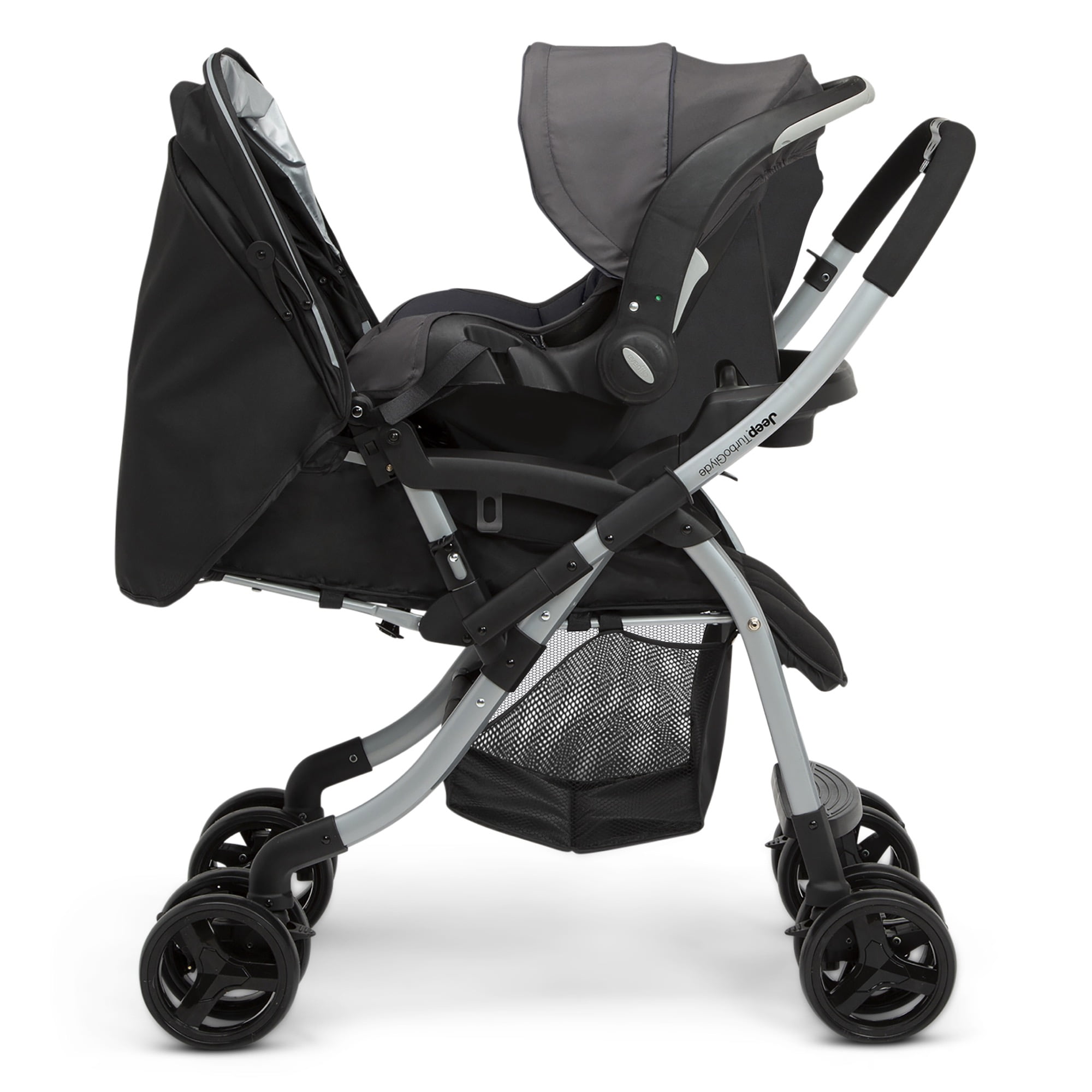 Jeep TurboGlyde Reversible Handle Stroller by Delta Children, Black - Image 13