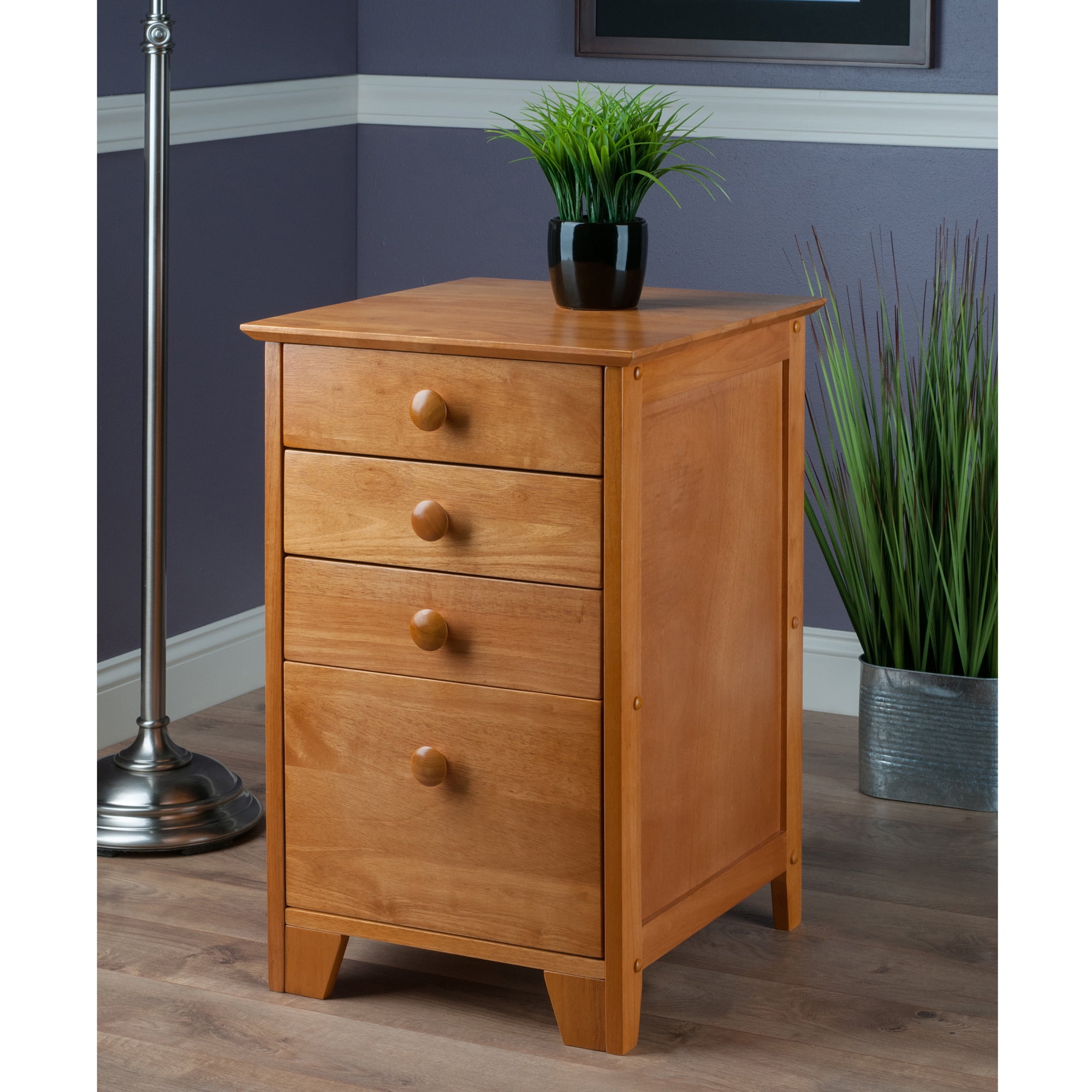 Winsome Wood Studio Home Office File Cabinet, Honey Finish - Image 8