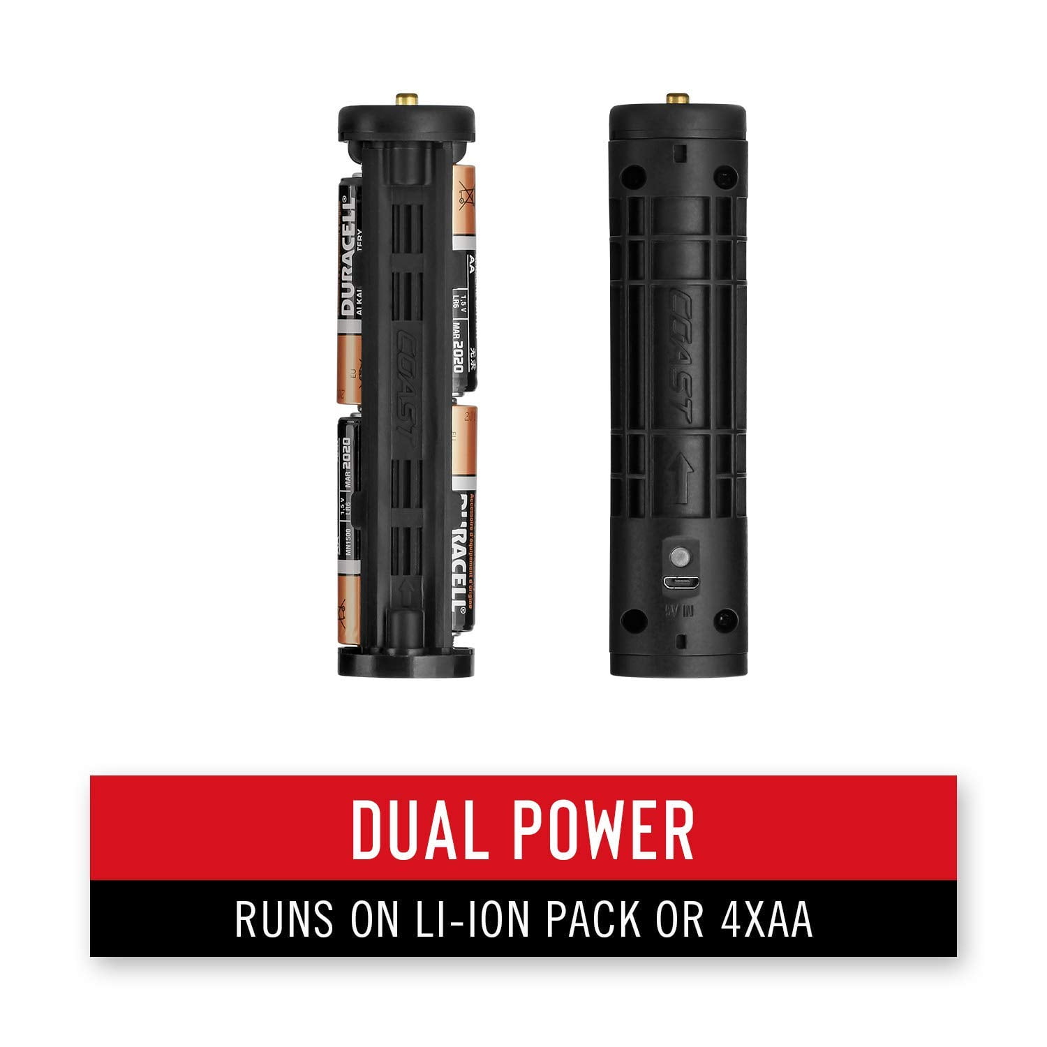 Coast CST-20520 Polyester 600R 530 lm Rechargeable Waterproof LED Flashlight, Green - Image 3