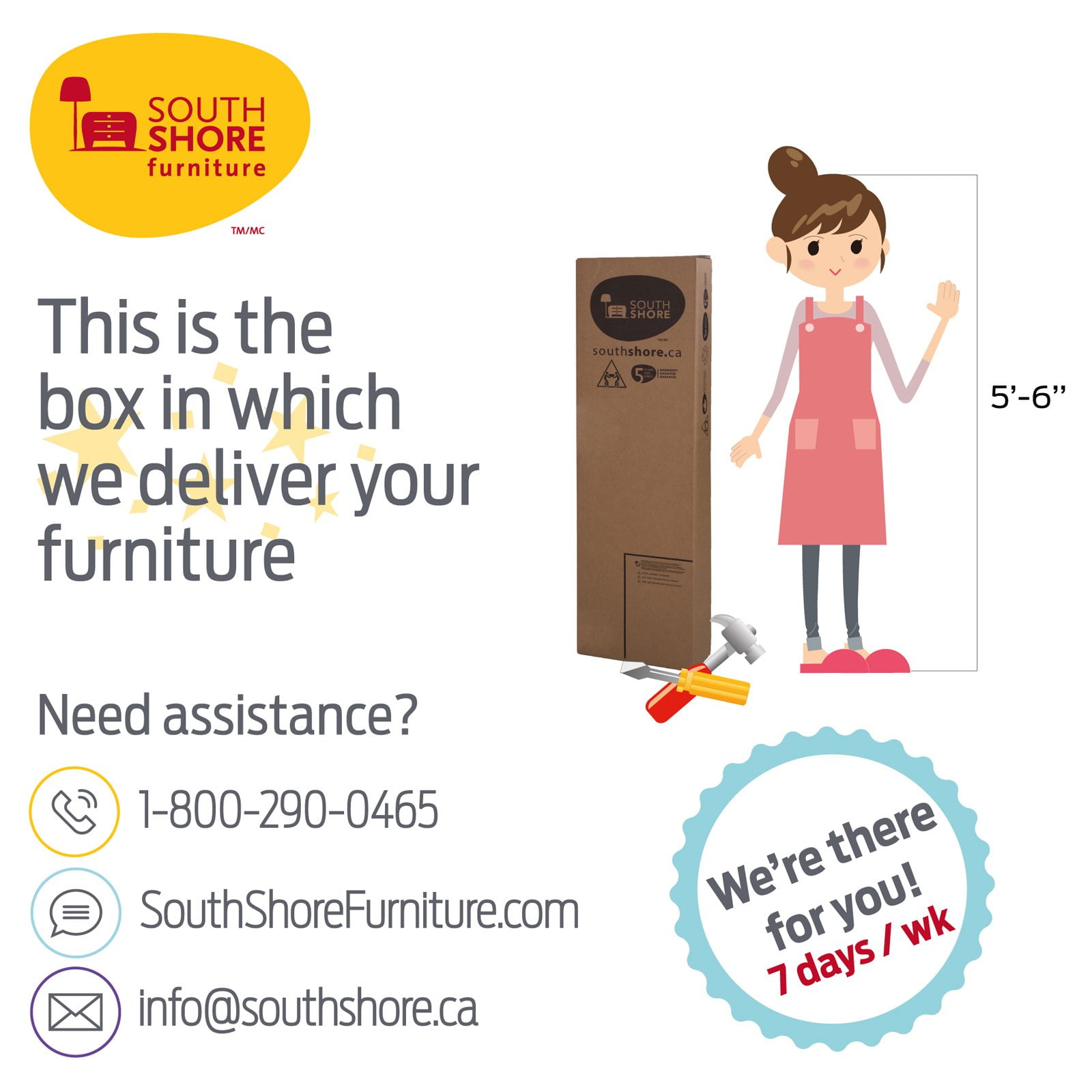 South Shore Crystal, Bookcase Headboard, Pure White - Image 4