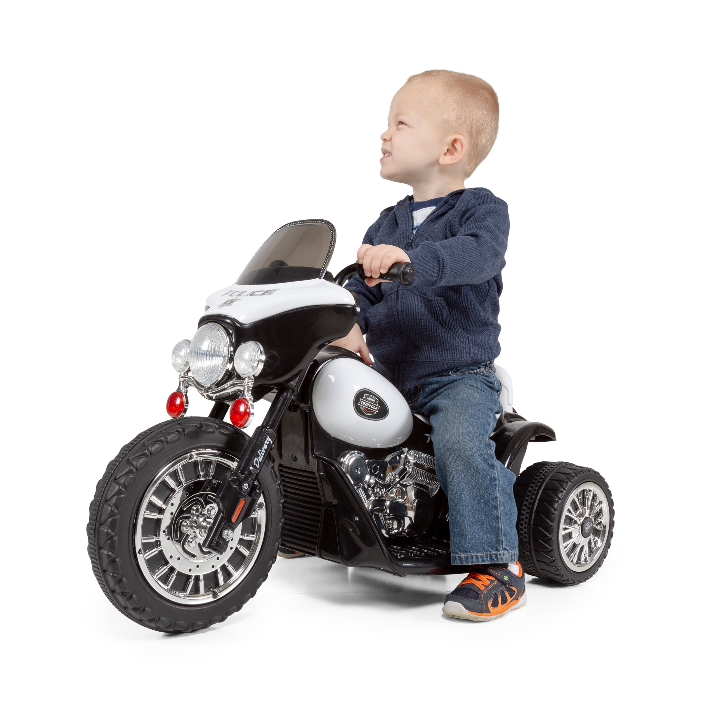 Lil' Rider 3-Wheel Kids Motorcycle with Police Decals - For Ages 3 to 6 - Image 7