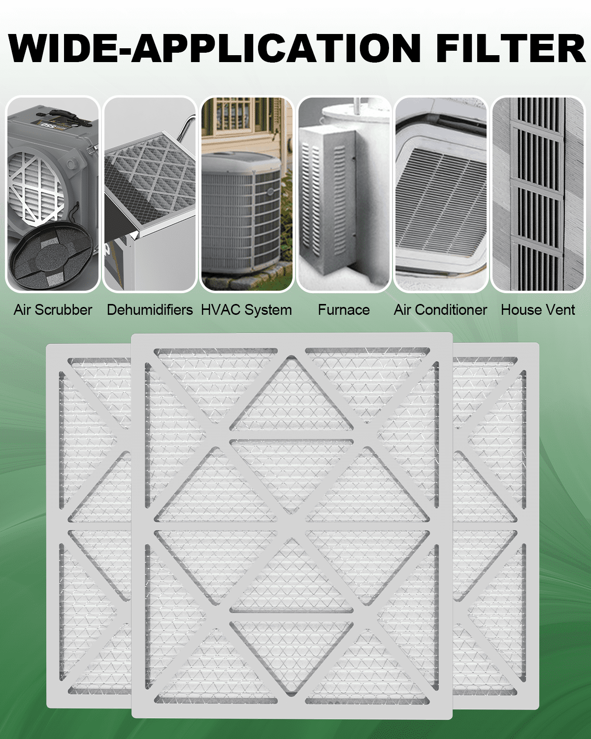 TRIGHTFILTERS 20x24x1 Air Filter MERV 8 Pleated HVAC AC Furnace Filters 6 Pack - Image 8