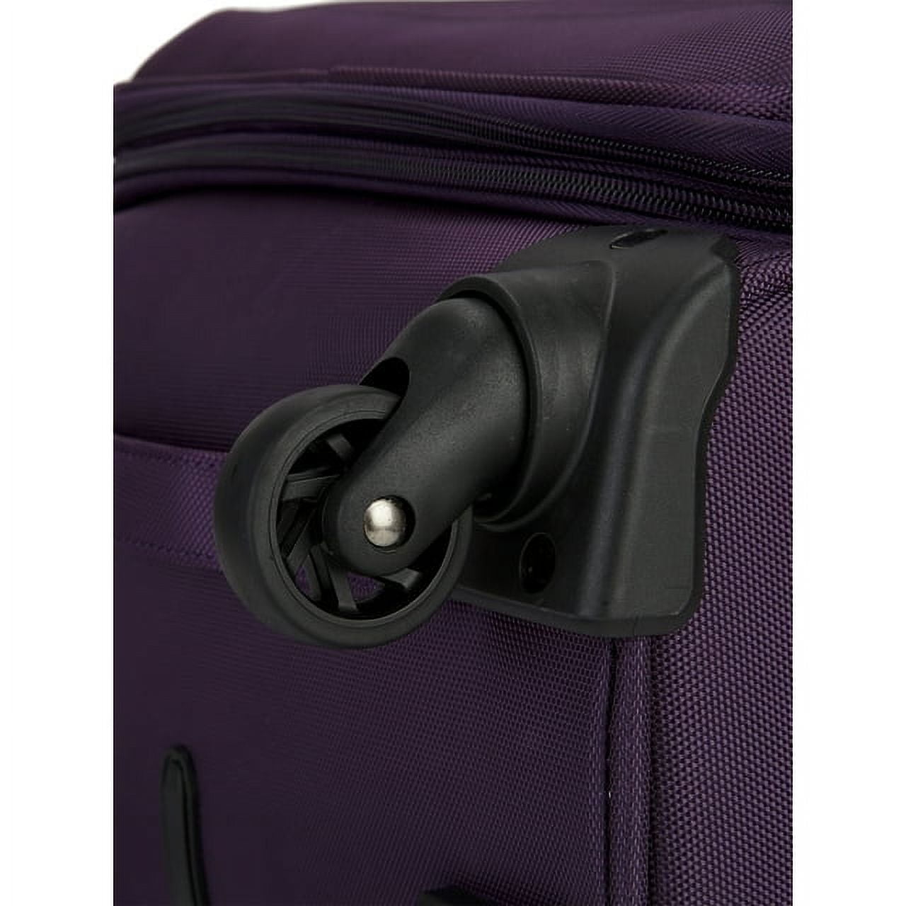 Travelers Club TPRC Lexington 20" Rolling Expandable Carry-on 4-Wheel Spinner Luggage - Purple - Image 5