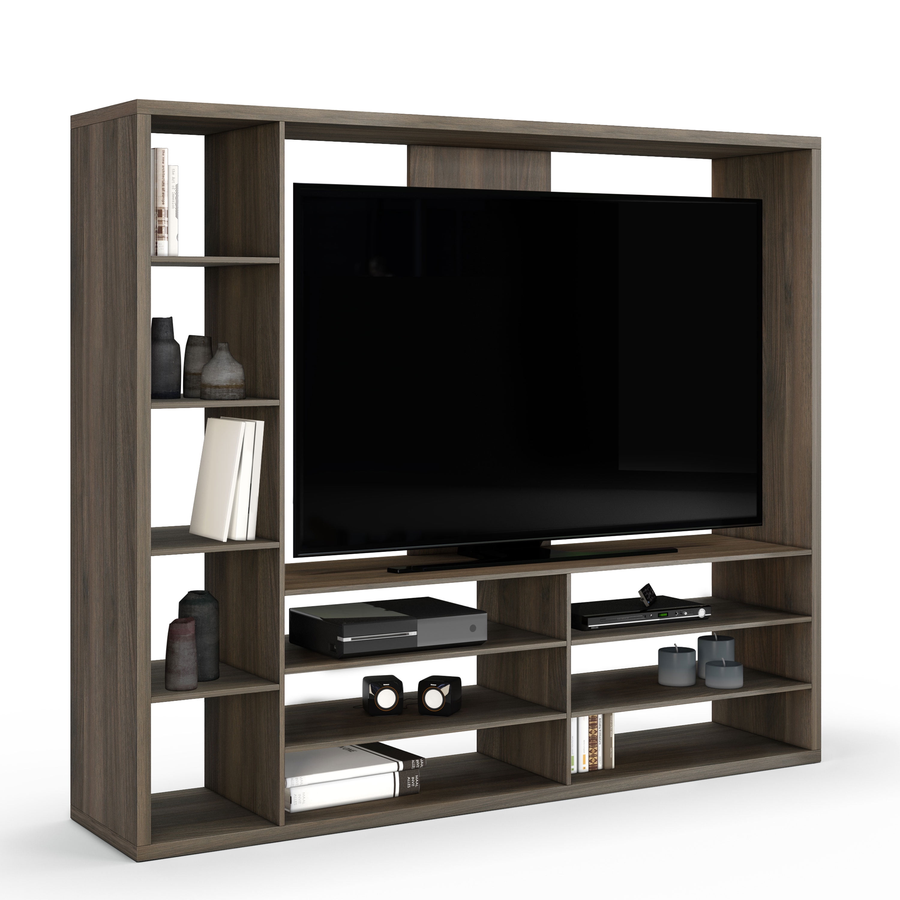 Mainstays Entertainment Center for TVs up to 55", Brown - Image 4