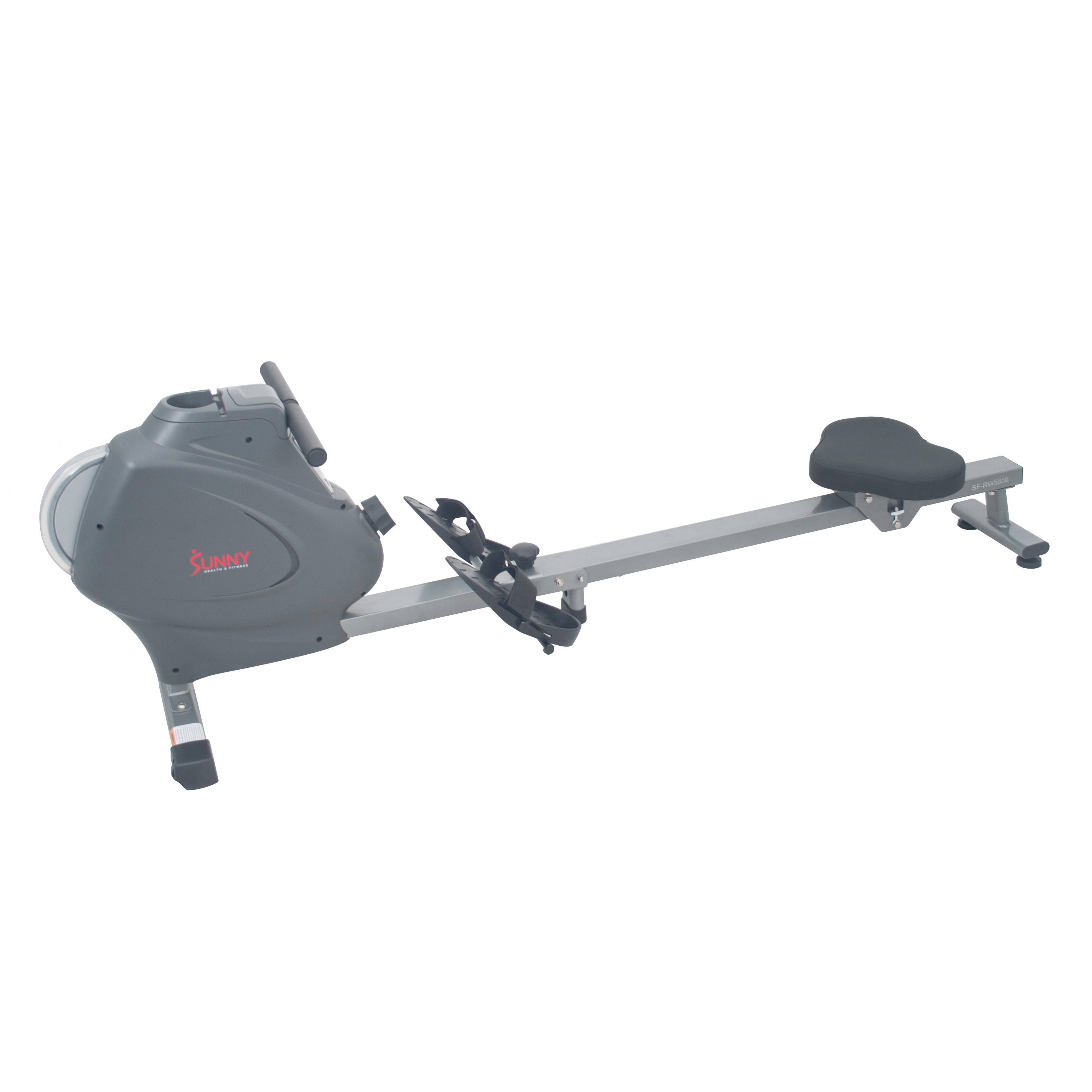 Sunny Health & Fitness Magnetic Rowing Machine Rower, LCD Monitor with Device Holder - SF-RW5856 - Image 4