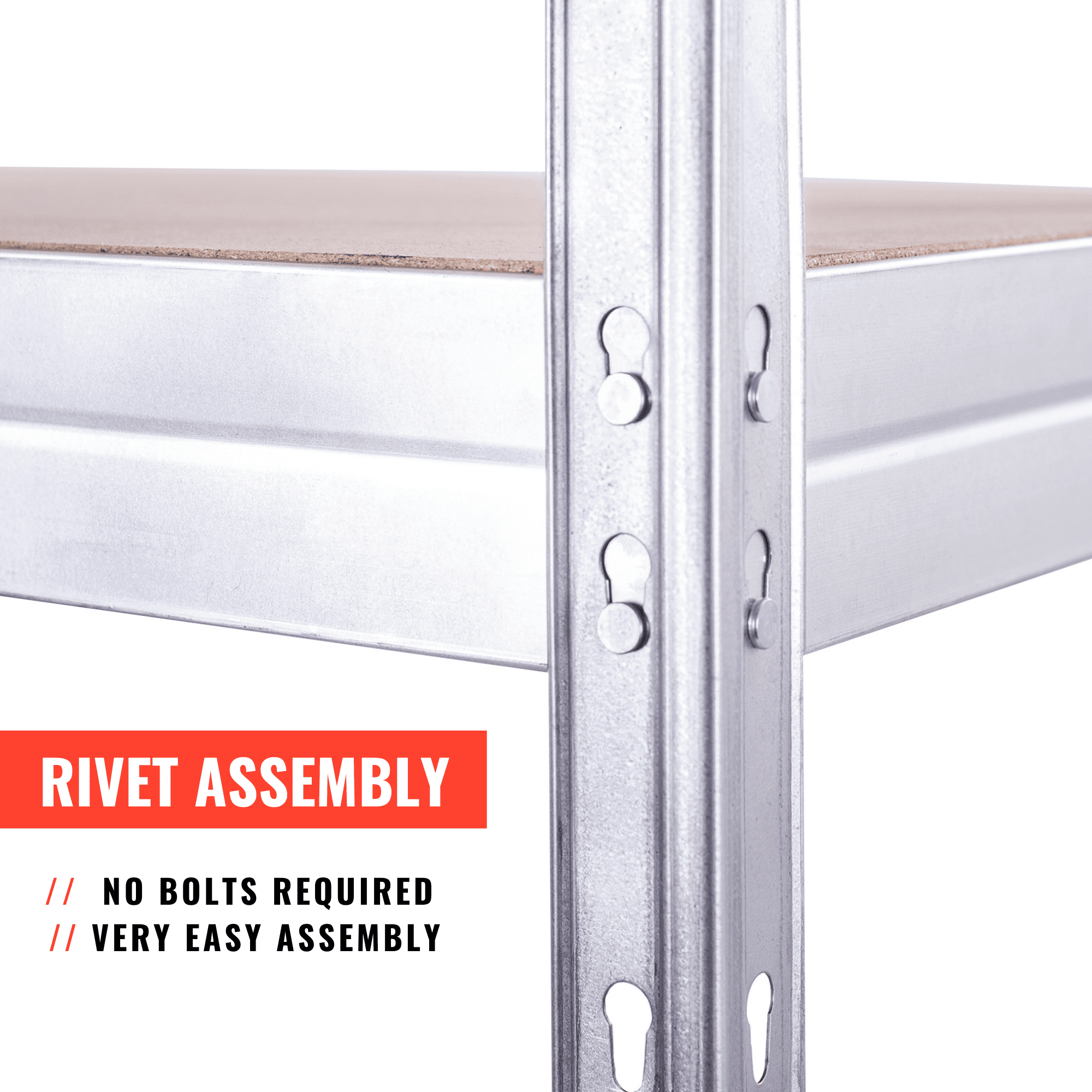 Ar Shelving Customizable Storage Collection 71"x59"x18" 4-Tier Metal Shelf 2000 lb Galvanized Finish - Image 4