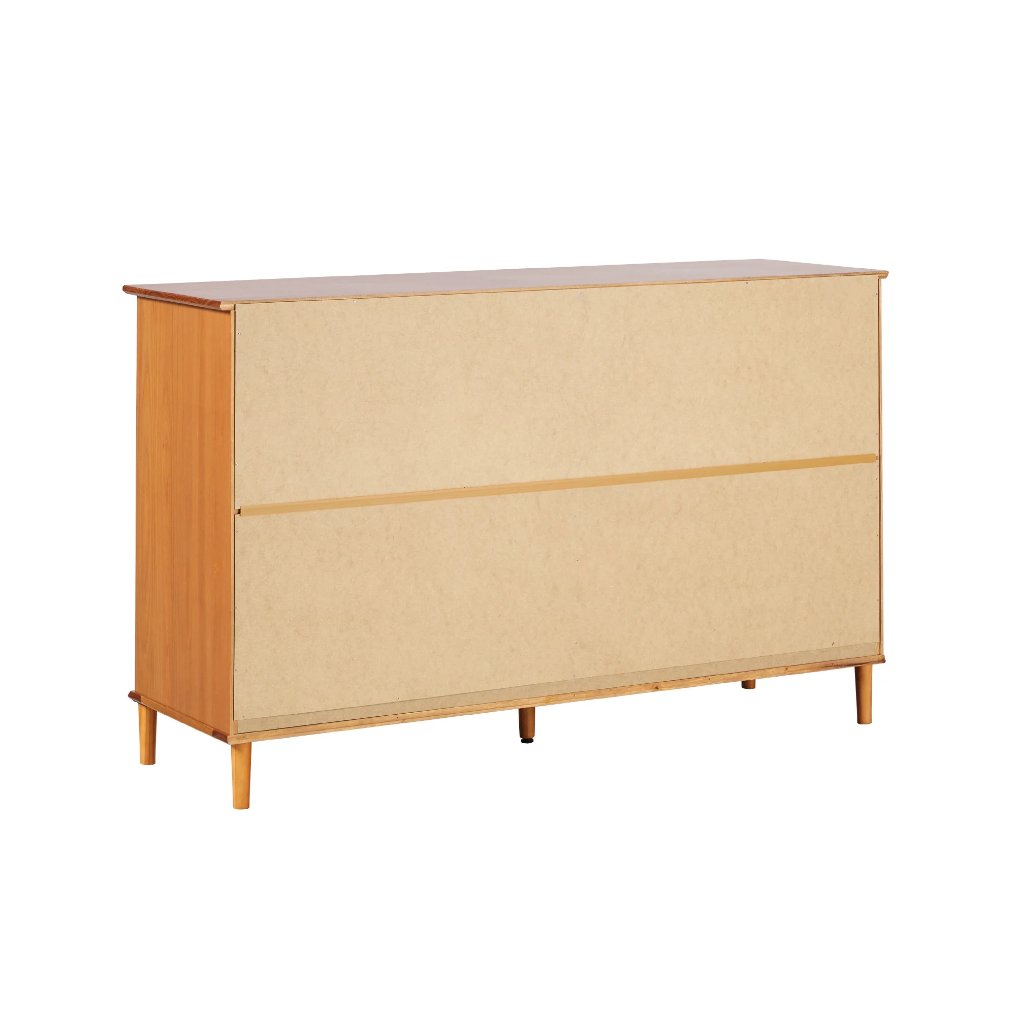 Walker Edison Mid-Century Modern 6-Drawer Solid Wood Dresser, Caramel - Image 13