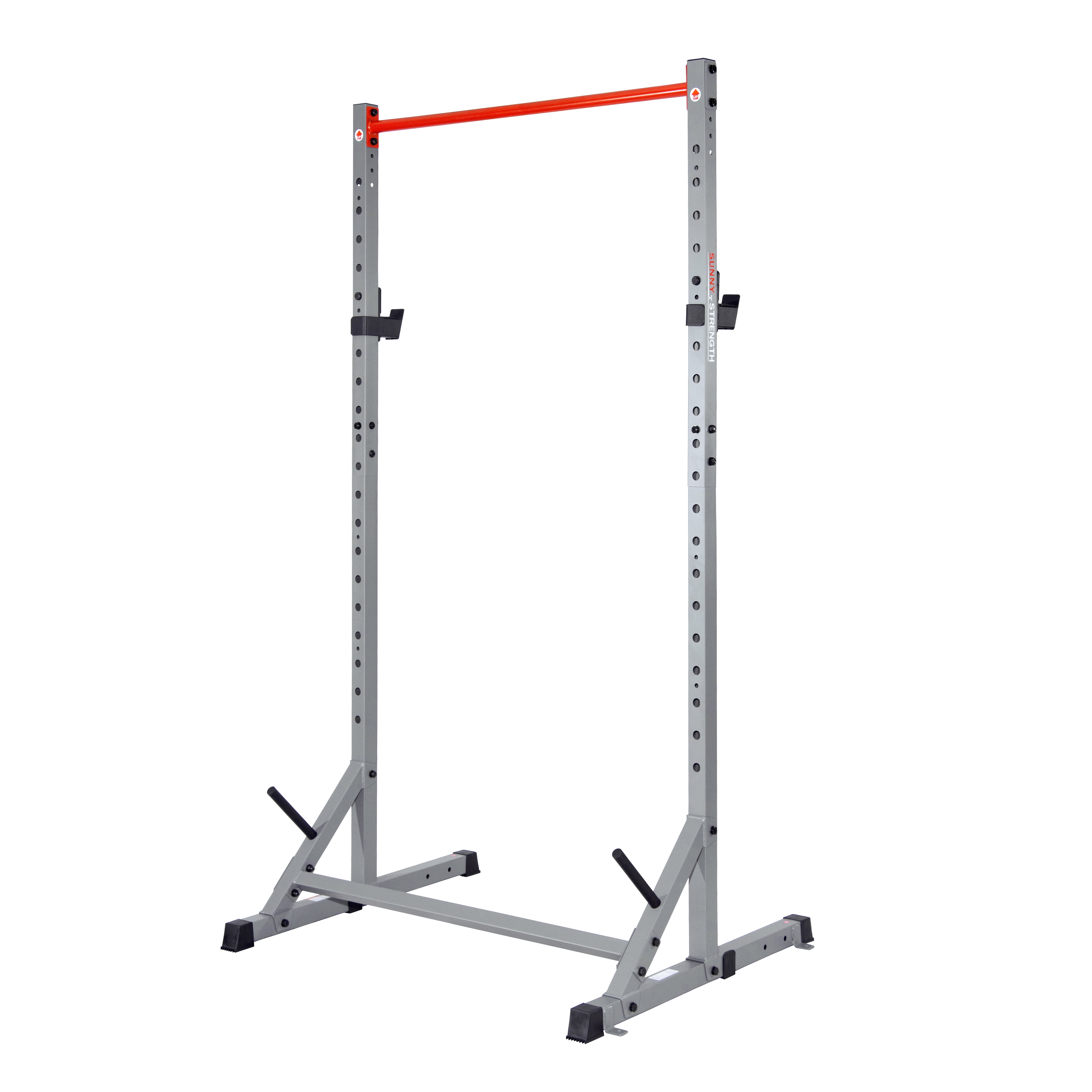 Sunny Health & Fitness Adjustable Squat Stand Power Rack, Grey, Heavy-Duty Steel - Image 5