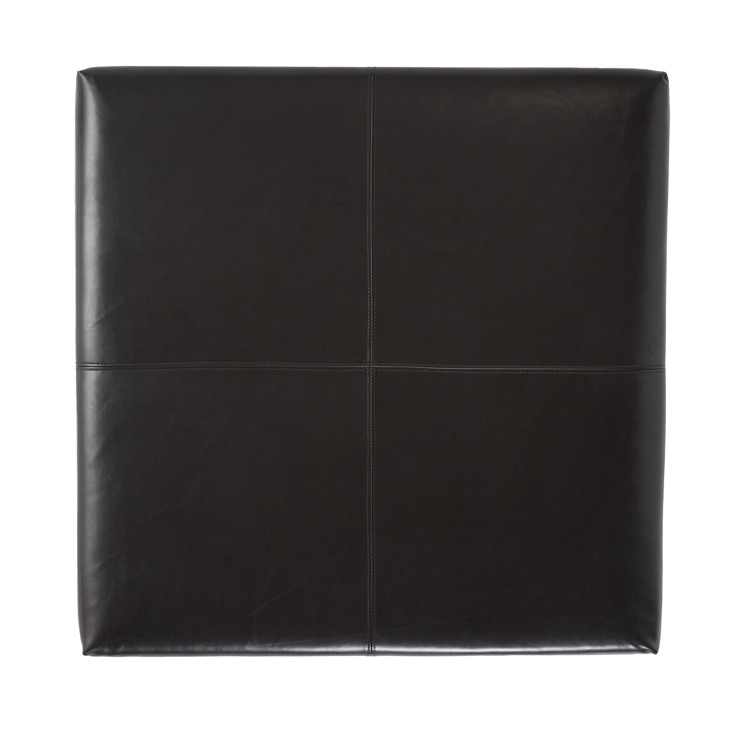 Noble House Abigail Indoor Espresso Bonded Leather Square Storage Ottoman - Image 10