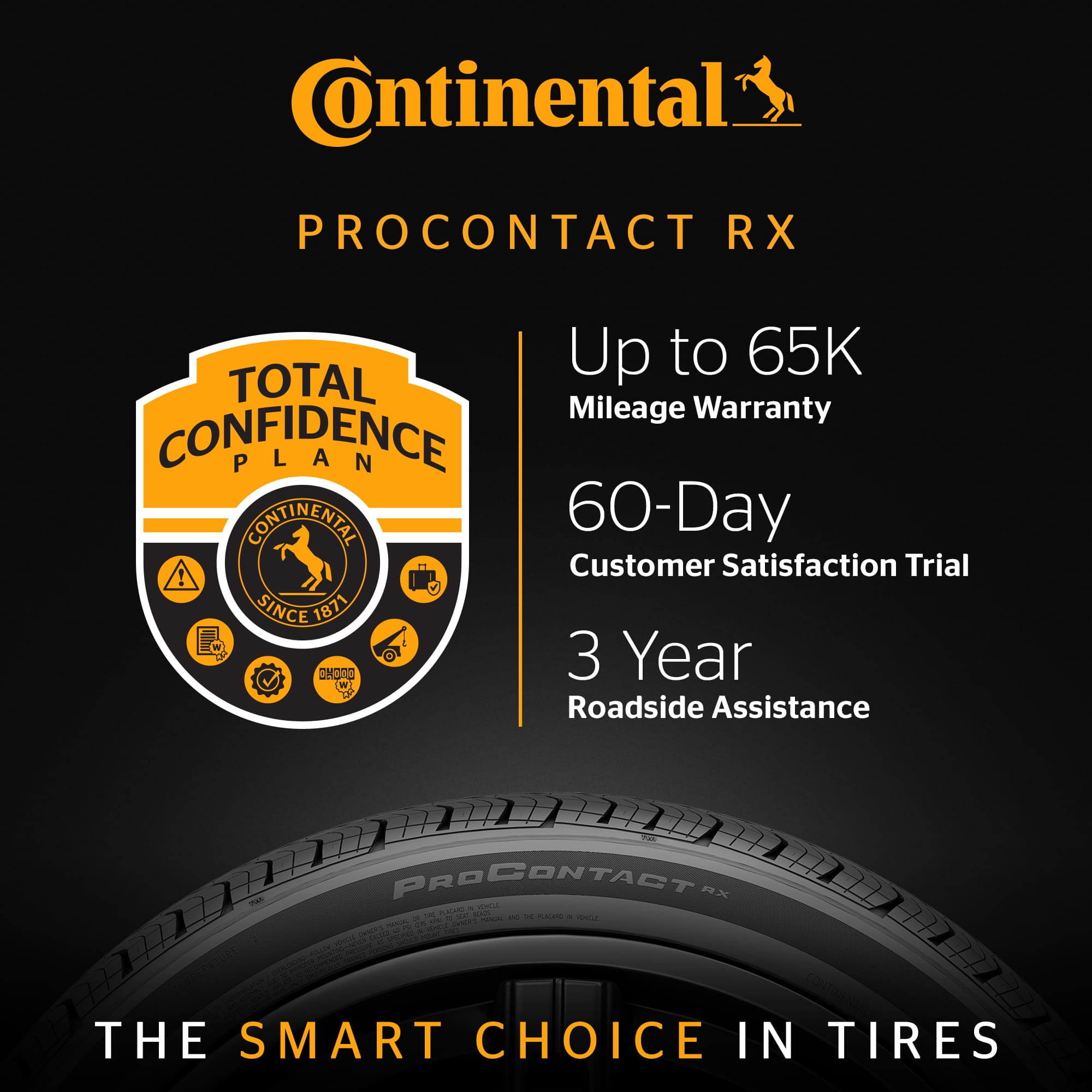 Continental ProContact RX All Season 225/45R18 95V XL Passenger Tire - Image 5
