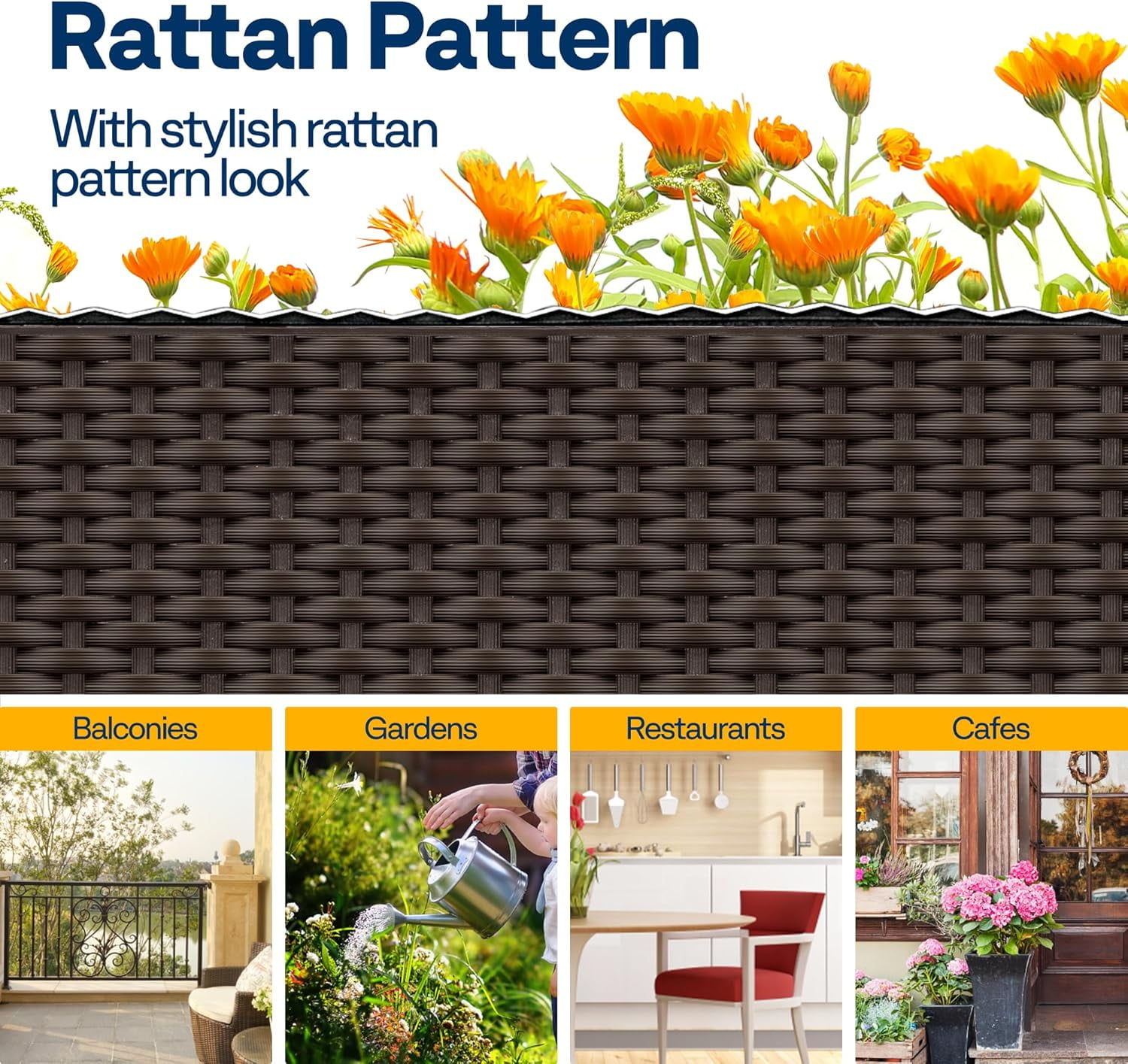 SPECSTAR Elevated Plastic Raised Garden Planter Kit, 17" x 17" x 7" (2 Pack, Brown) - Image 6