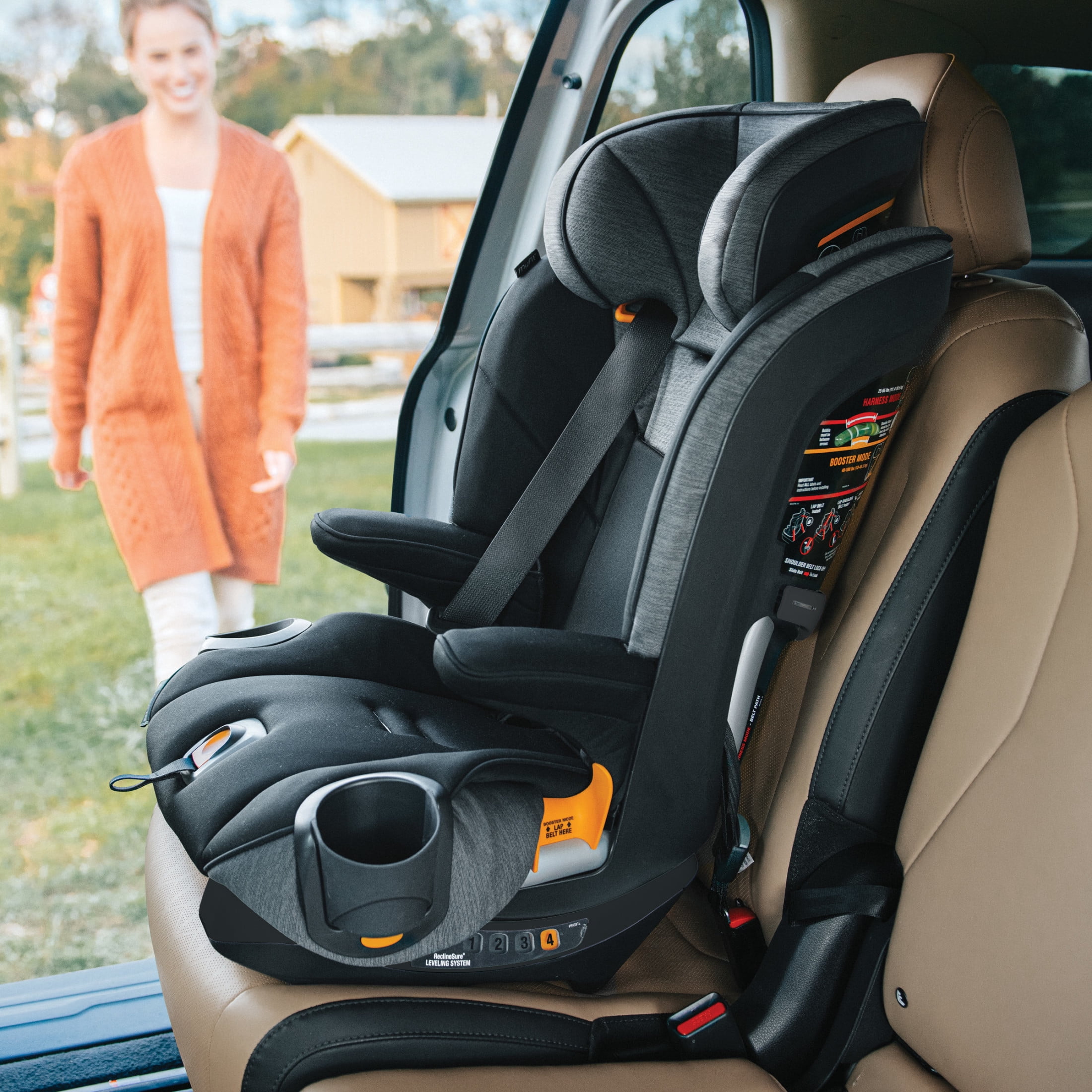 Chicco MyFit® 2-in-1 Forward-Facing Harness Booster Car Seat for Toddlers, 5-Point Harness, Belt-Positioning Booster - Haven (Purple), New - Image 11