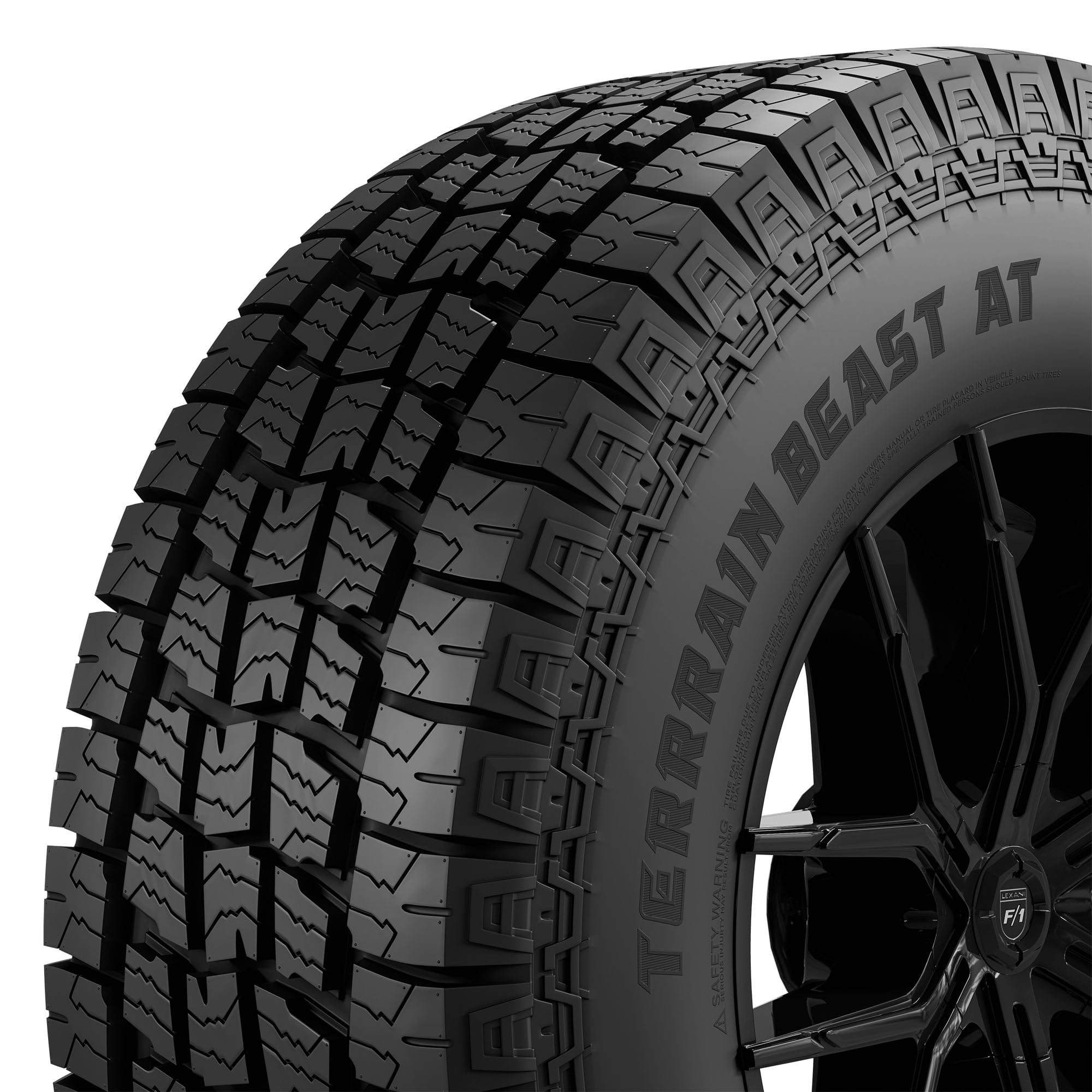 Lexani Terrain Beast AT All Terrain LT265/70R18 124/121S E Light Truck Tire - Image 4