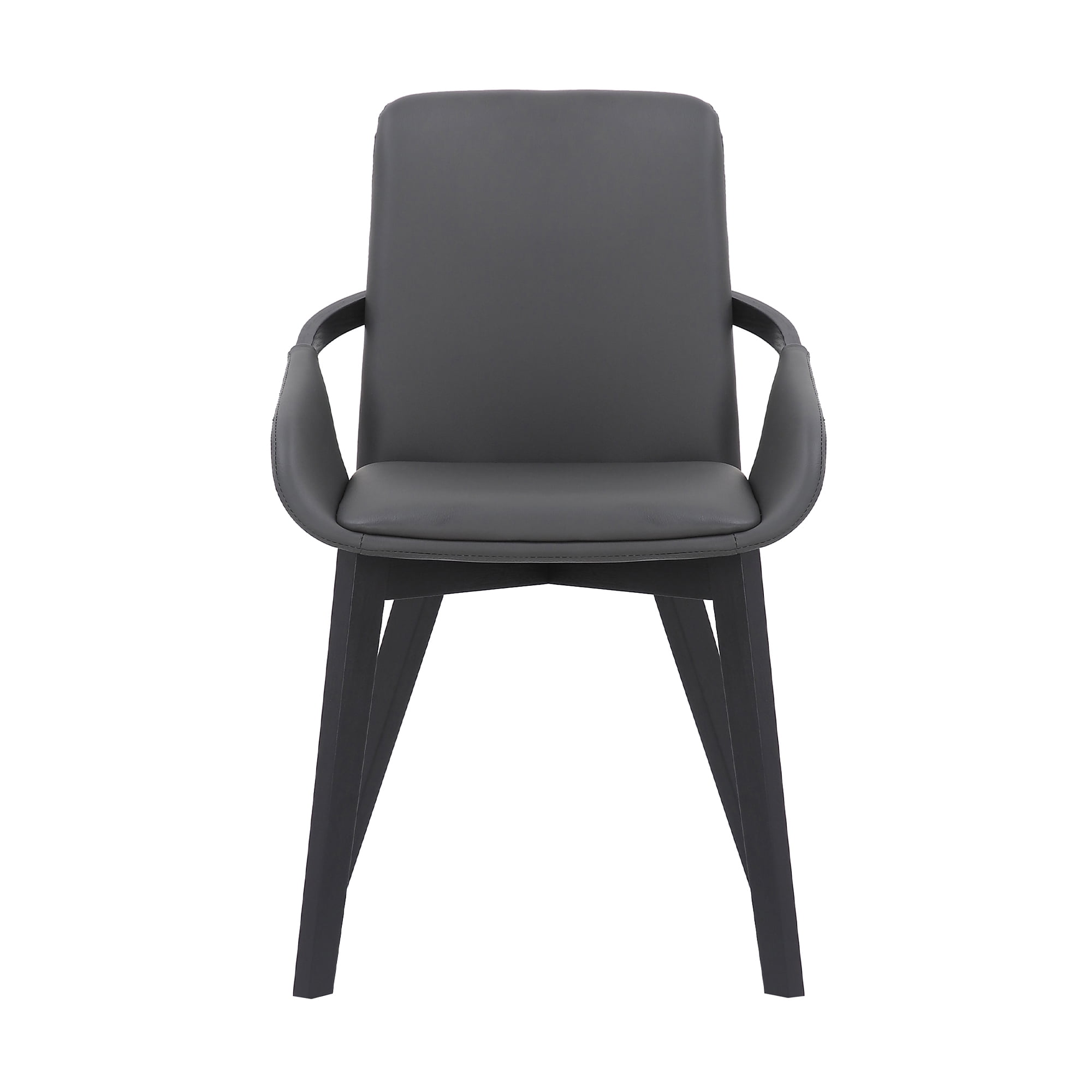 Greisen Modern Gray Wood Dining Room Chair - Image 3