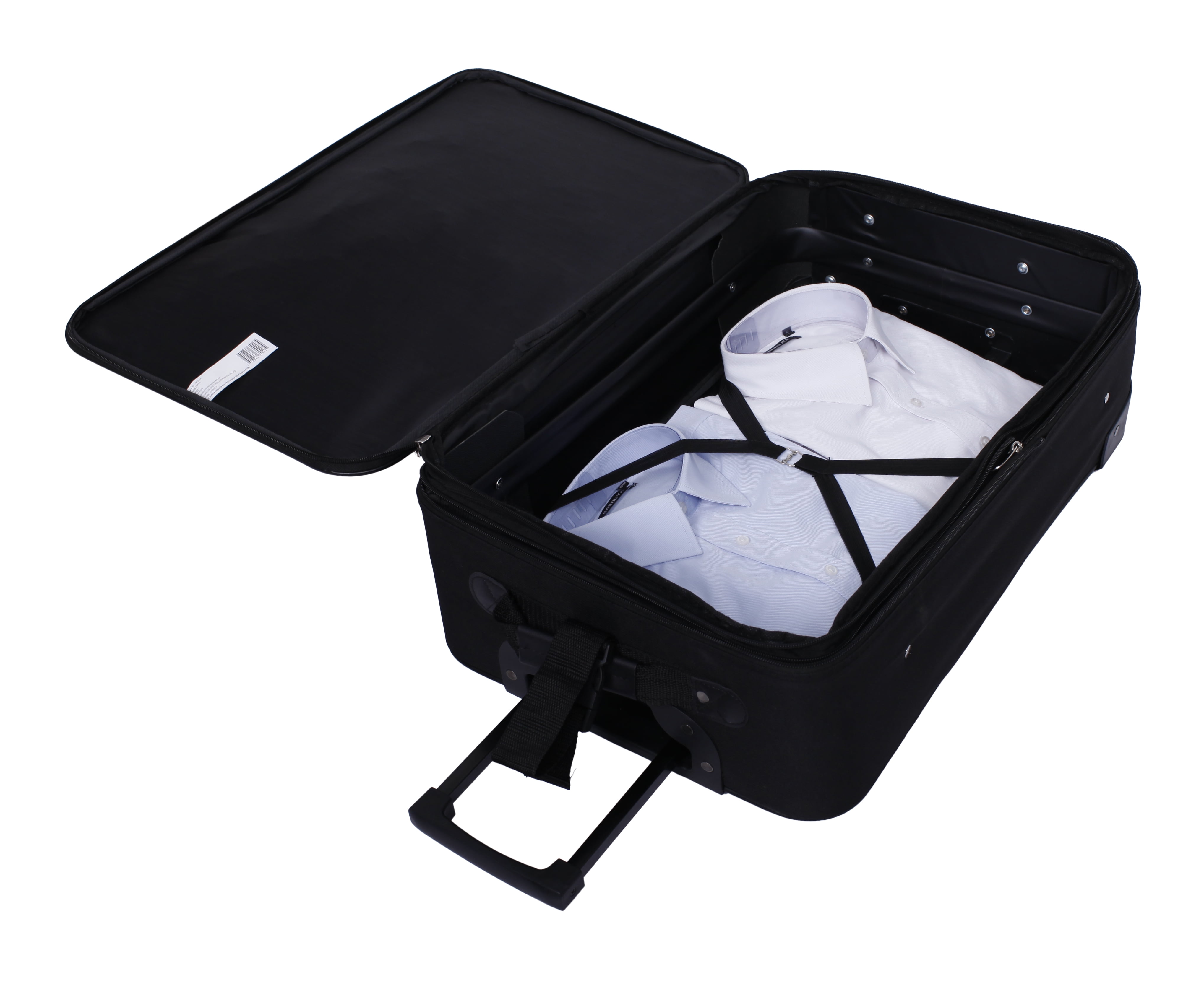 Protege 5-Piece Softside Luggage Set, Black - Image 7