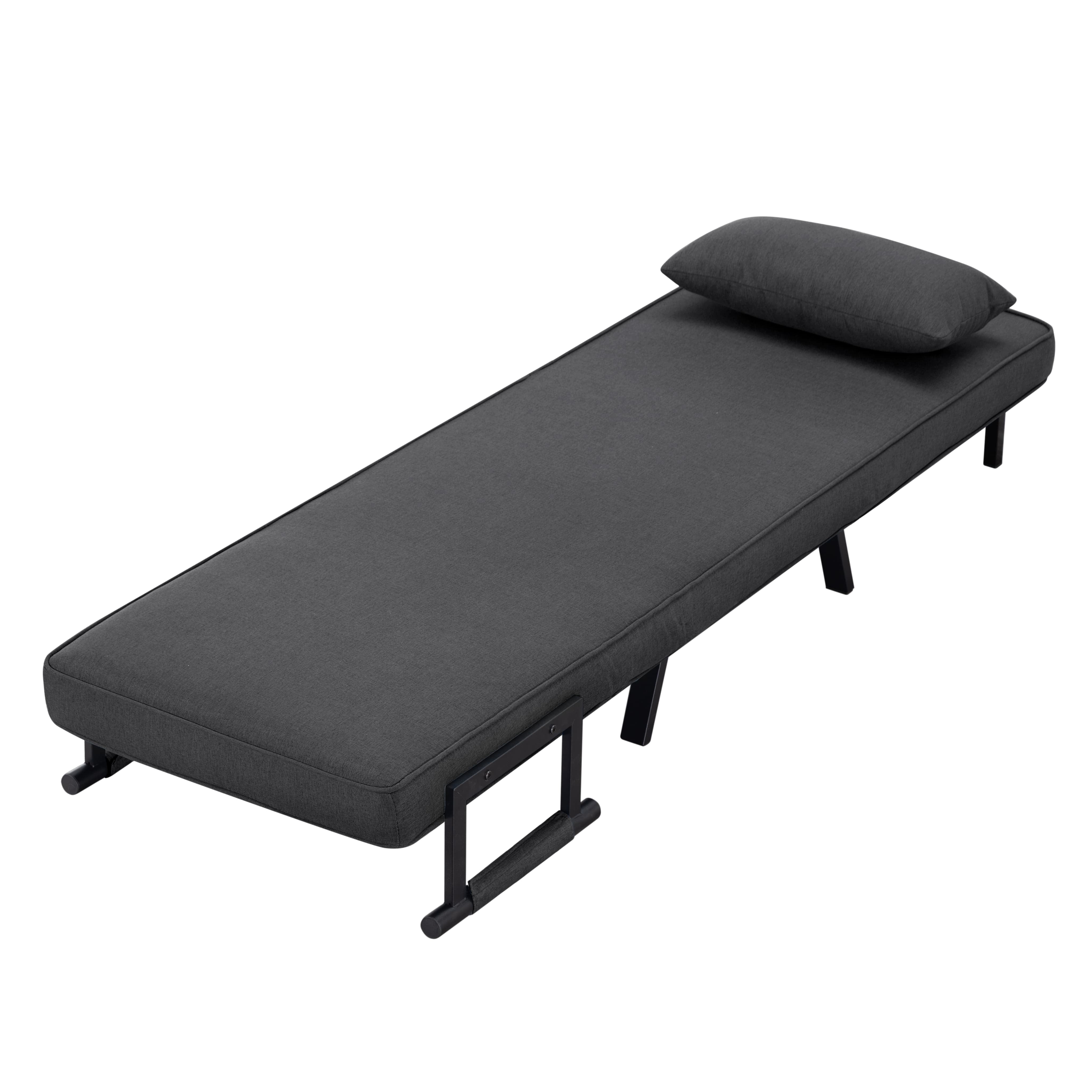 BSHTI 26”Folding Arm Chair Lounge 4-in-1, Convertible Sofa Bed, Modern Sofa Bed,for Small Spaces,Living Room,Guest Room,Office(Dark Gray) - Image 18